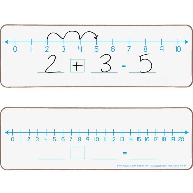 Really Good Stuff Math Small Group Dry Erase Board Kit - Primary Classroom Supplies - 1 Multi-Item Kit for Elementary Math Practice, Group Activities & Whiteboard Learning