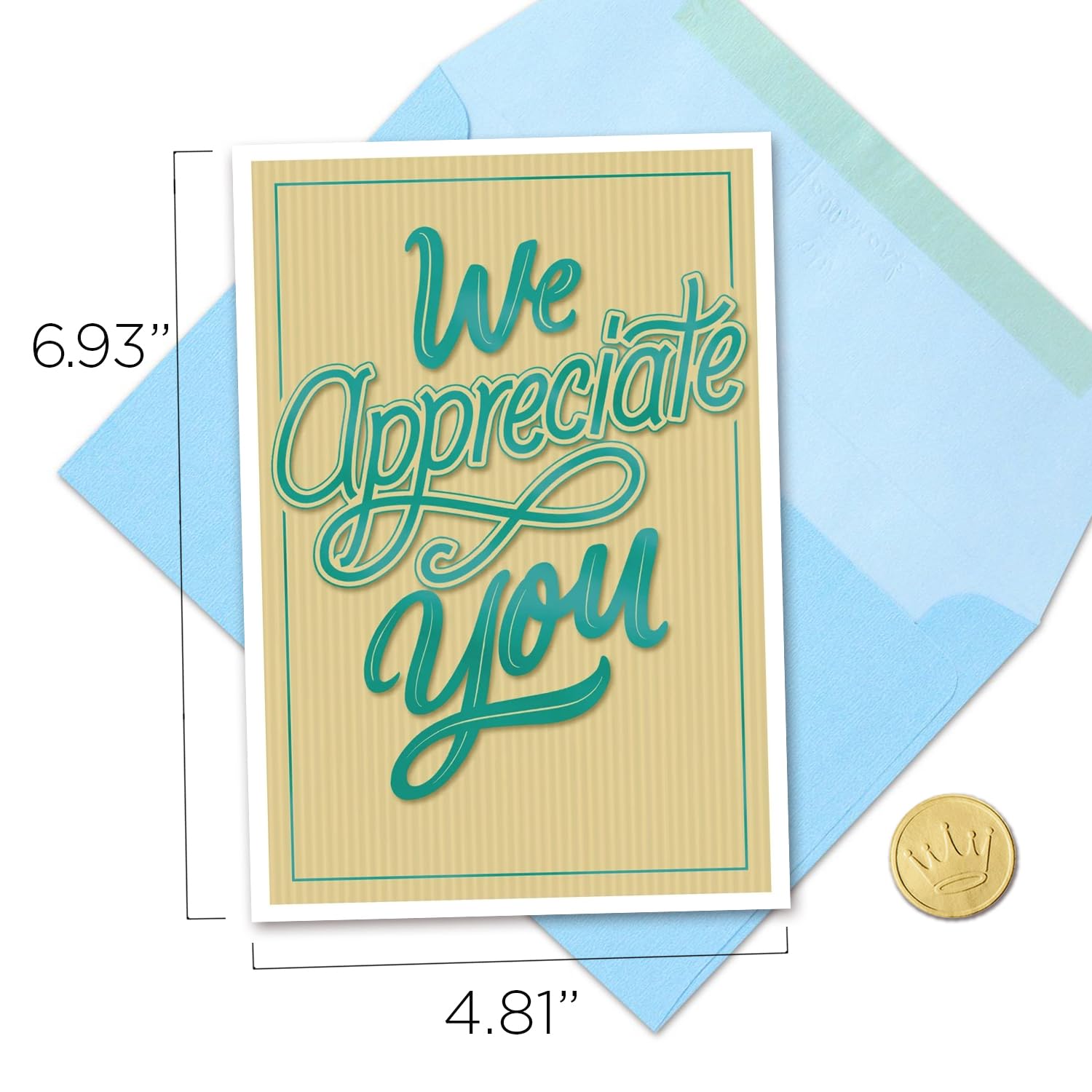 Hallmark Business Bulk 100 Pack Employee Appreciation Cards - 5 x 7 Thank You Cards for Employees & Volunteers with Envelopes - Motivational Workplace Recognition Gifts for Staff, Team Members & Volunteers