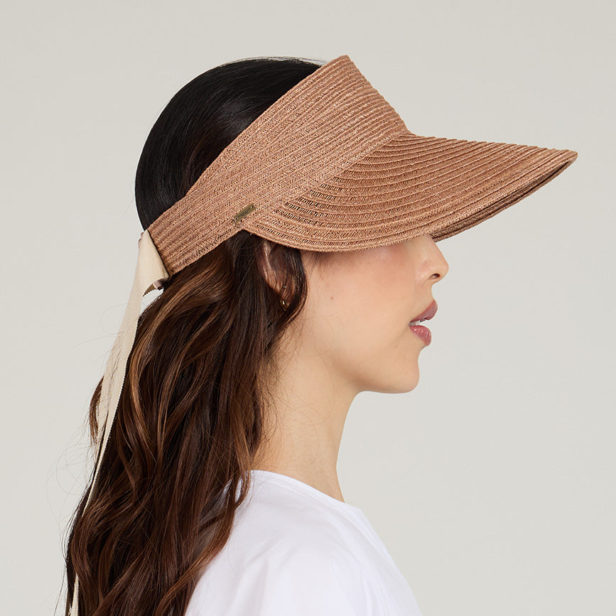 Ricky Hemp Packable Sun Visor Hat - Lightweight Foldable UV Protection for Outdoor Activities, Golf, Hiking, and Beach