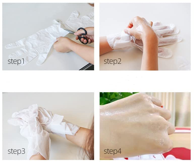 6 Pairs Manicure Hand Mask & Foot Mask - Moisturizing Hydrating for White Tender Skin | Nail Care & Spa Treatment at Home