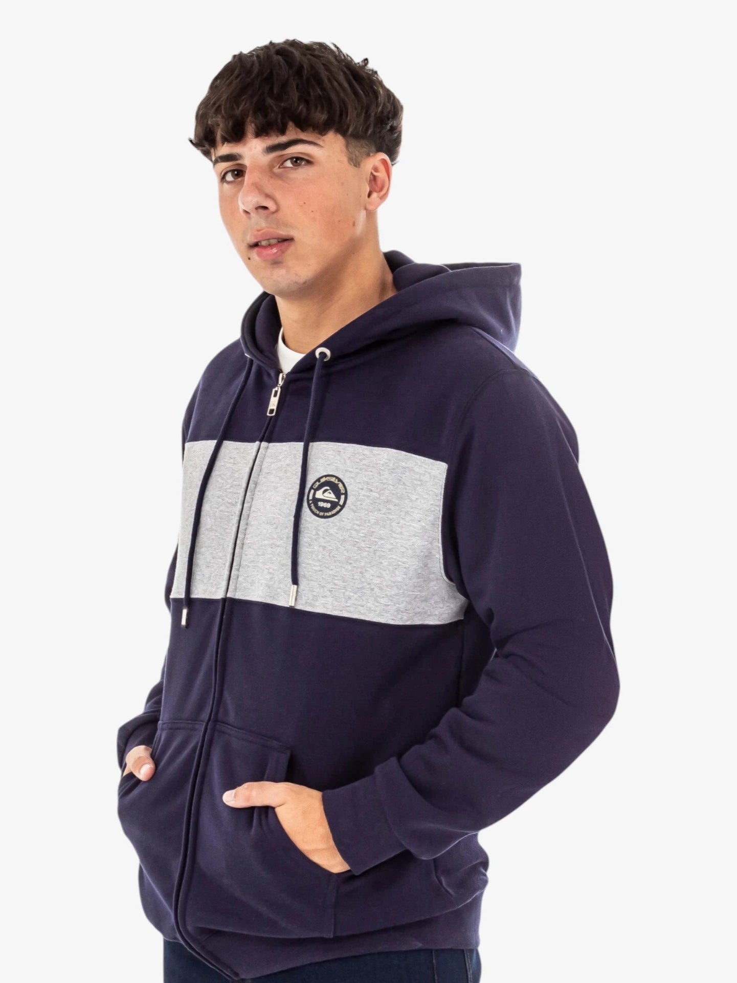 Quiksilver Shadyhills Blue Navy Waterproof Jacket - Lightweight Windbreaker for Hiking, Camping & Outdoor Adventures