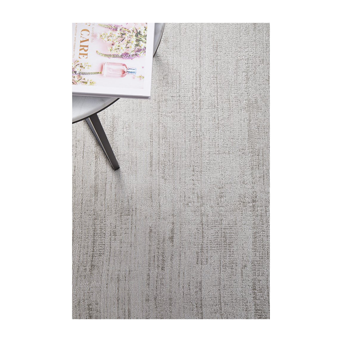 Bliss Rug - Soft Silver Area Rug for Living Room, Bedroom & Nursery | Plush & Durable Home Decor
