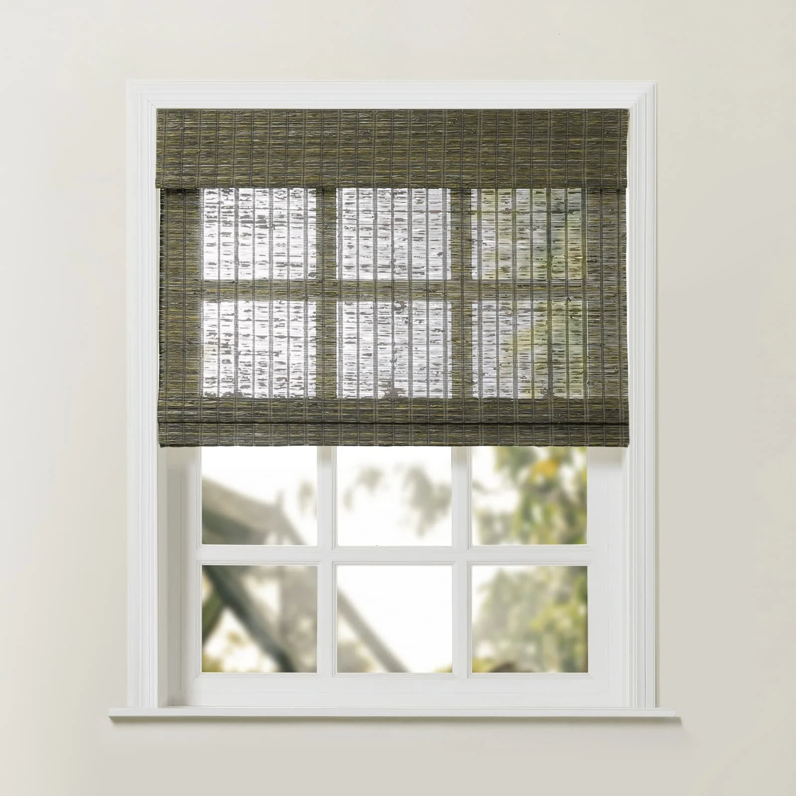 Rae Natural Ramie Jute Woven Wood Window Shades - Series D | Eco-Friendly Bamboo Blinds for Living Room, Bedroom & Office Privacy