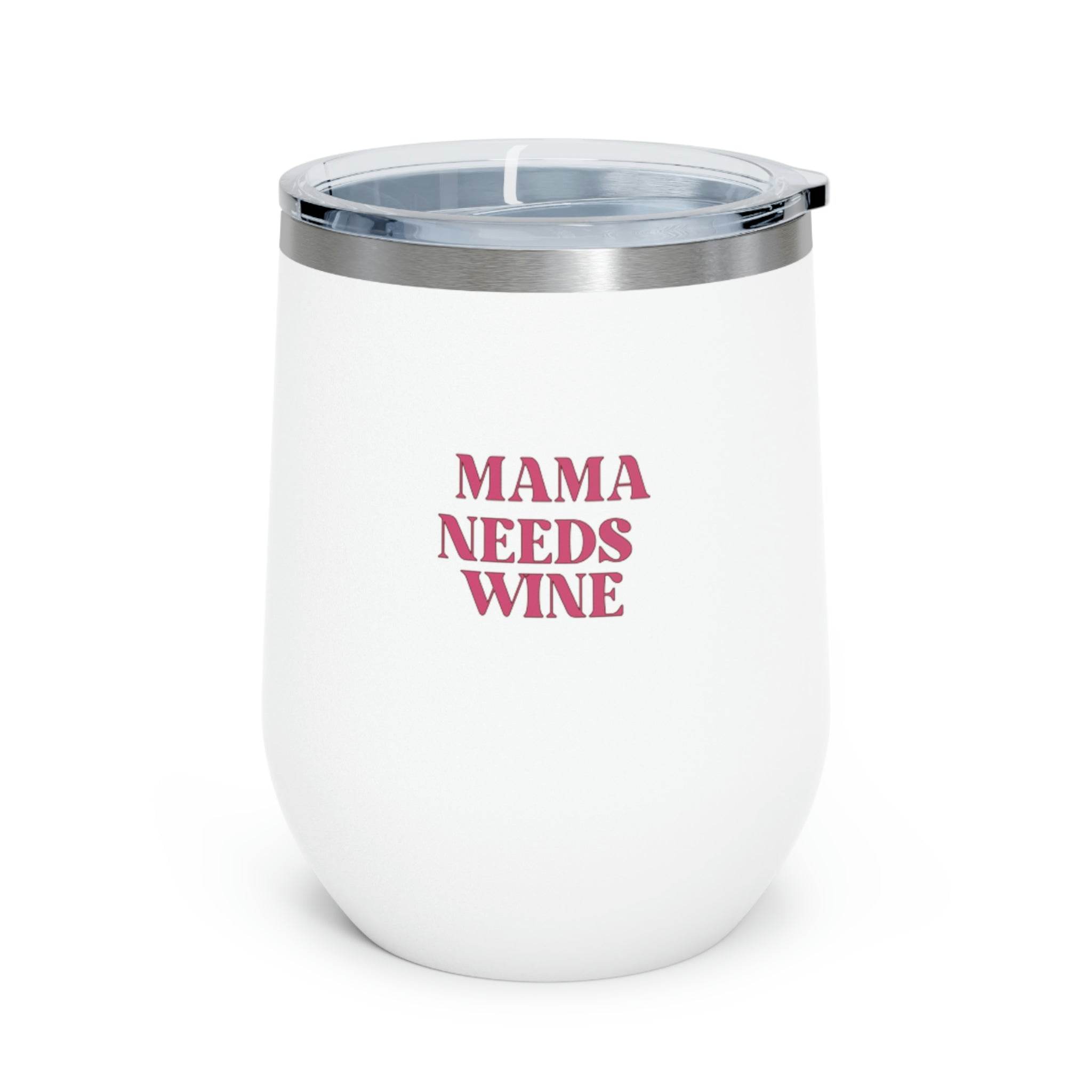 Insulated Wine Tumbler 12oz - Double Wall Stainless Steel Travel Cup with Lid - Perfect for Wine Lovers, Mom Gifts & Outdoor Activities