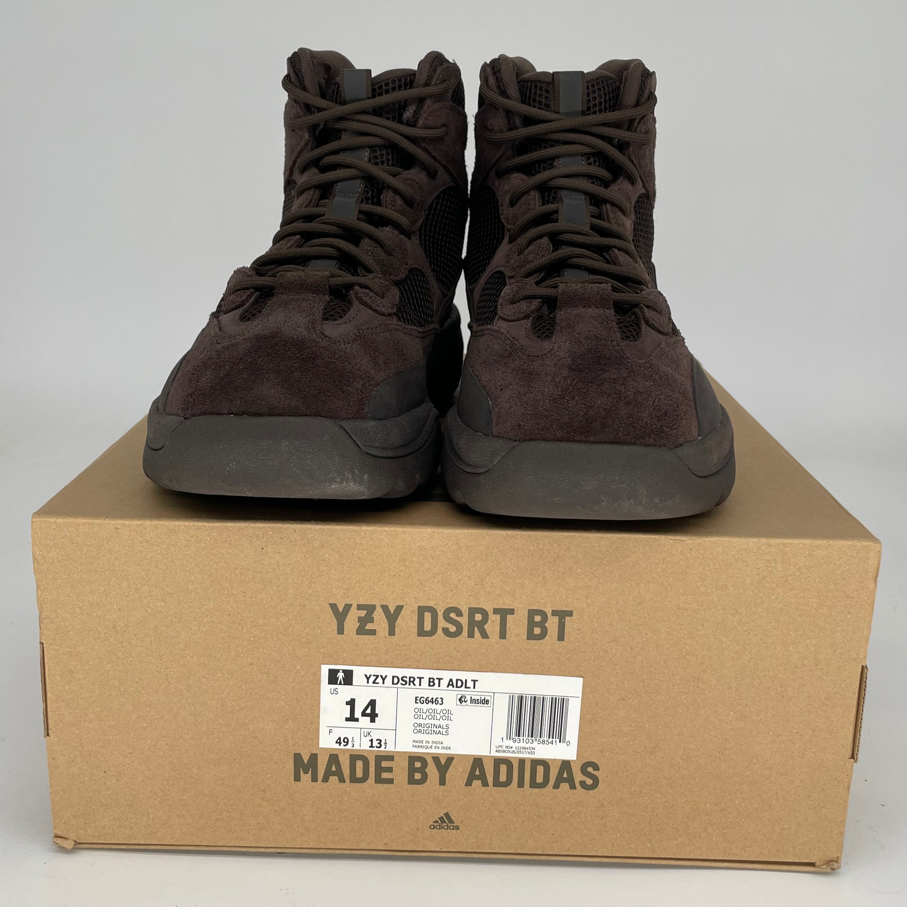 Adidas Yeezy Desert Boot Oil Tan Size 14 Men's EG6463 - Stylish & Comfortable Hiking & Outdoor Boots for Adventurers