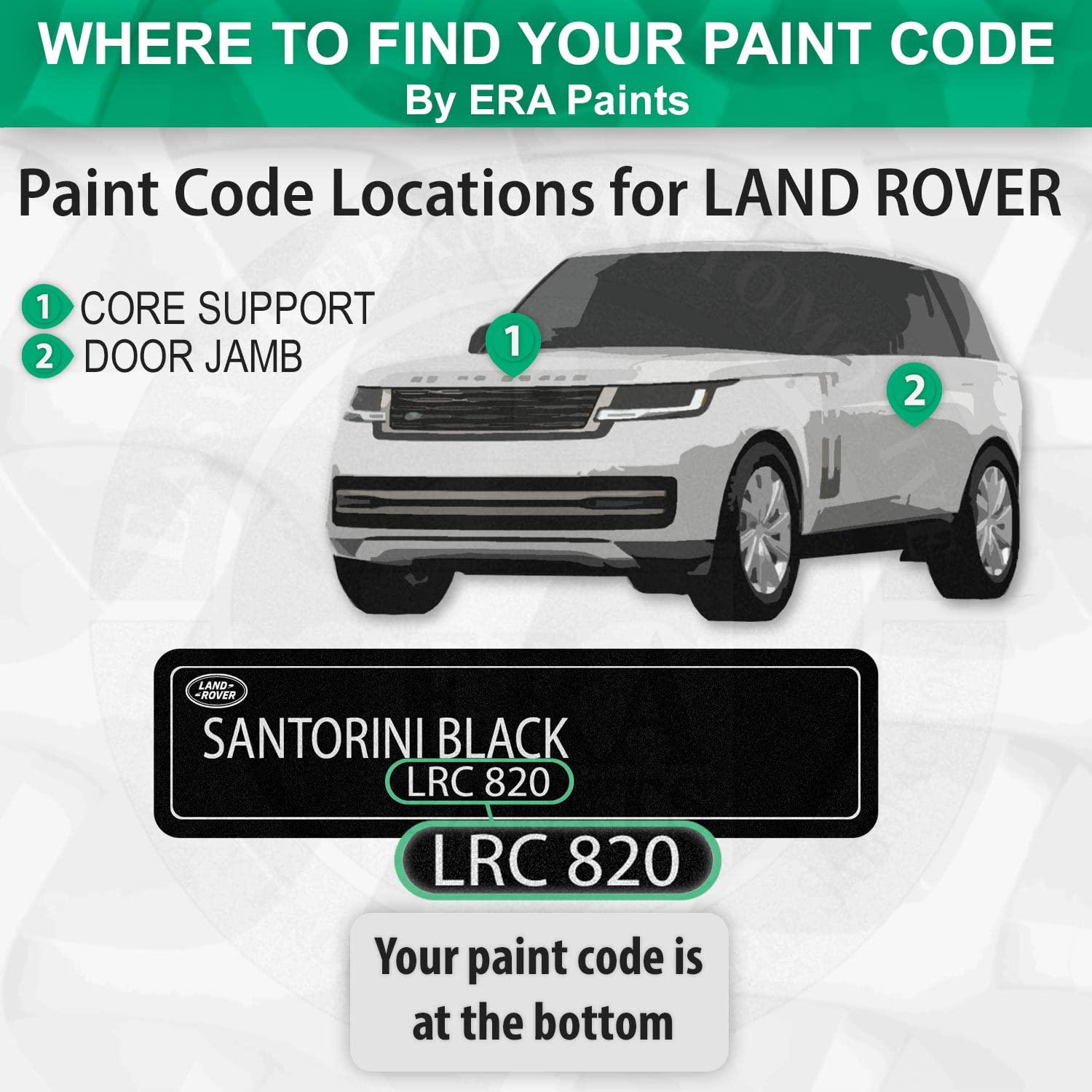 ERA Paints 2202/1BE/JAR - Baltoro Ice Metallic Touch Up Paint Spray Kit for Land Rover | Exact Color Match | Professional Automotive Repair | Perfect for Scratches, Chips & Dents