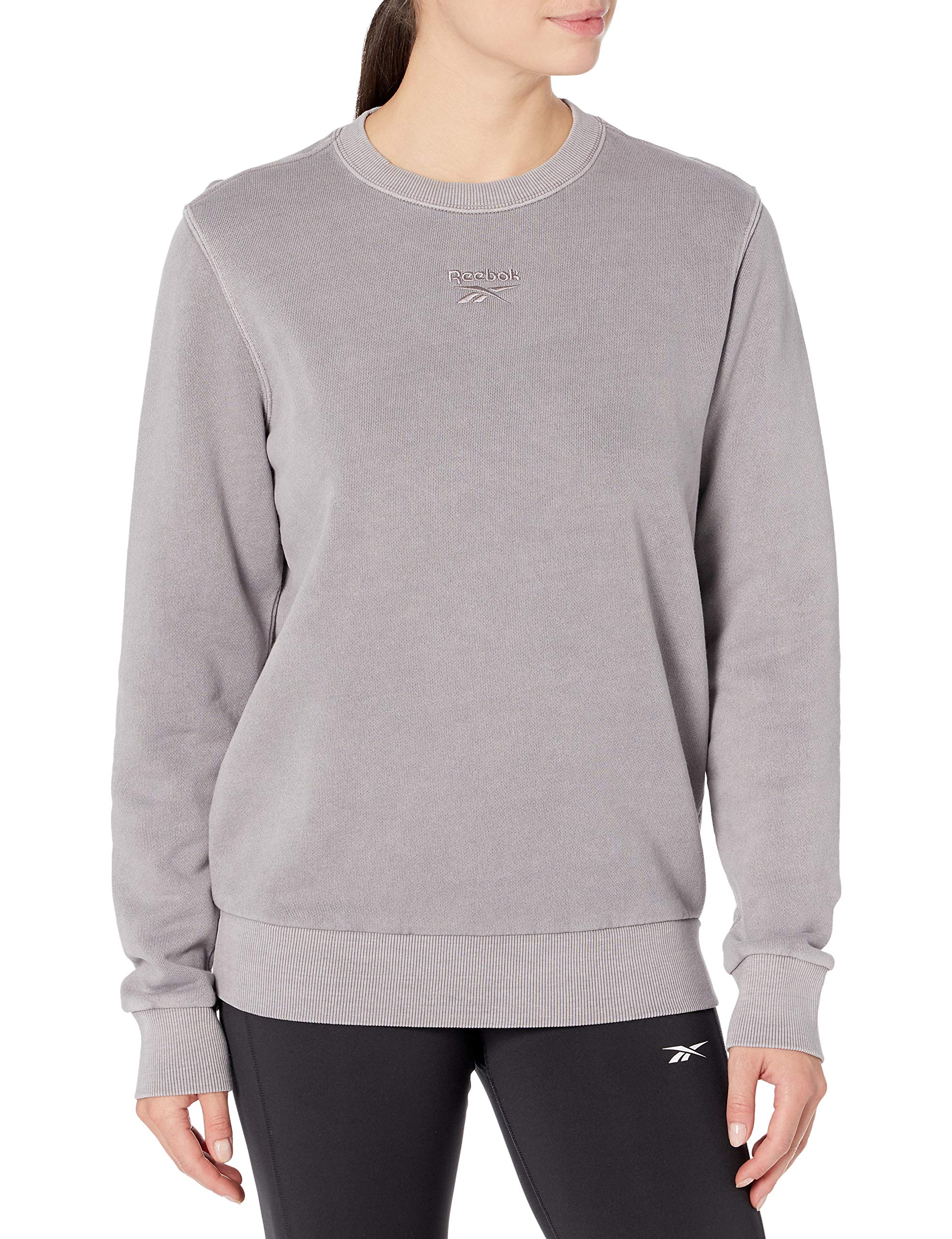 Reebok Women's Classic Crew Neck Sweatshirt | Soft Cotton Pullover | Casual & Athletic Wear for Gym, Running & Everyday Comfort