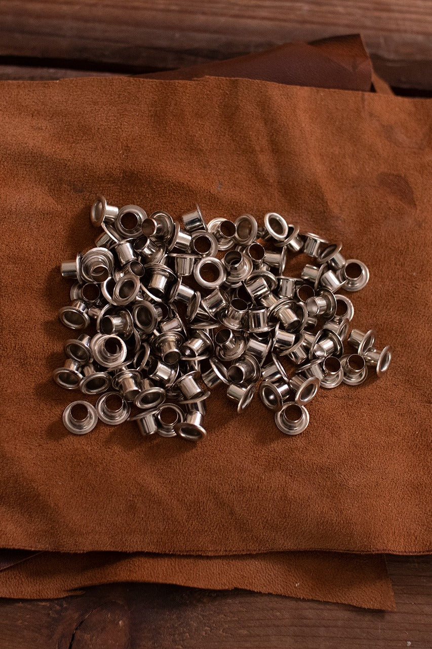 6.7mm Eyelet Shaft with 6.4mm Length & 11.5mm U-Shape - Iron/Nickel Alloy for Leather Craft, Belt Making & DIY Projects