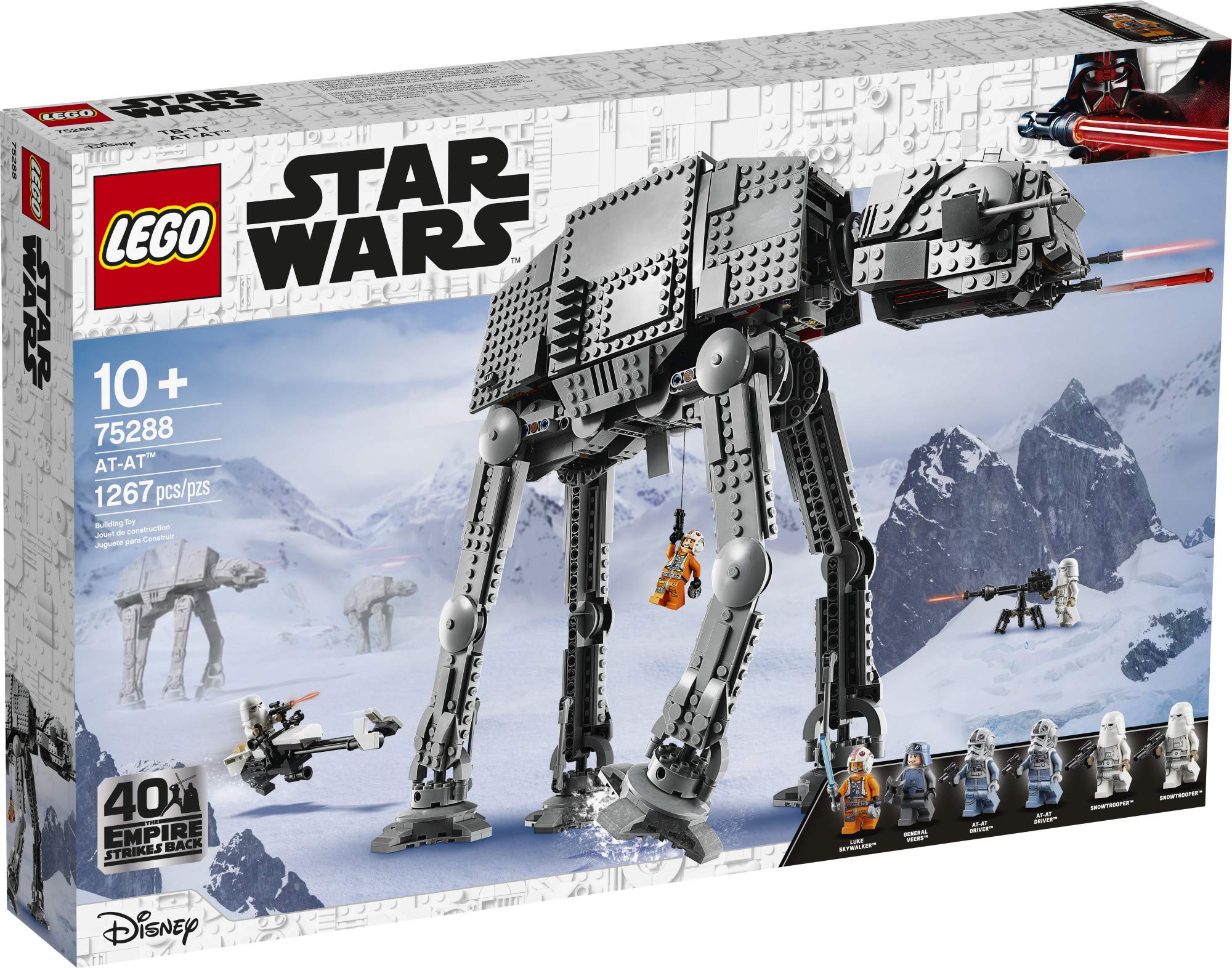 LEGO Star Wars AT-AT 75288 Building Kit (1,267 Pieces) - Ultimate Collector Set for Adults & Kids, Perfect for Star Wars Fans to Role-Play Missions & Display - Great Gift for Christmas, Birthday & Collectors | Recreate Empire Strikes Back Scenes & Galactic Battles