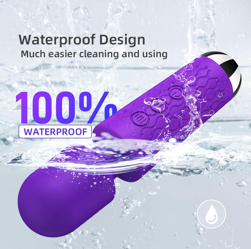 Rechargeable Powerful Clitoral Vibrator for Women - G-Spot & Clit Stimulator, Silent Waterproof Adult Sex Toy with AV Wand, Labia Massager for Intense Orgasms - Perfect Couples Gift & Solo Play