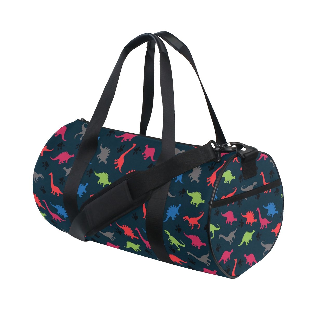 Colorful Dinosaur Gym Bag for Sports & Travel - Men Women Kids
