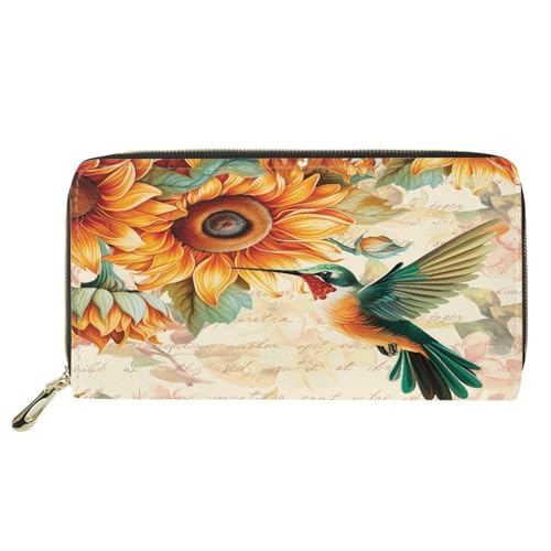 Sunflowers and Hummingbird