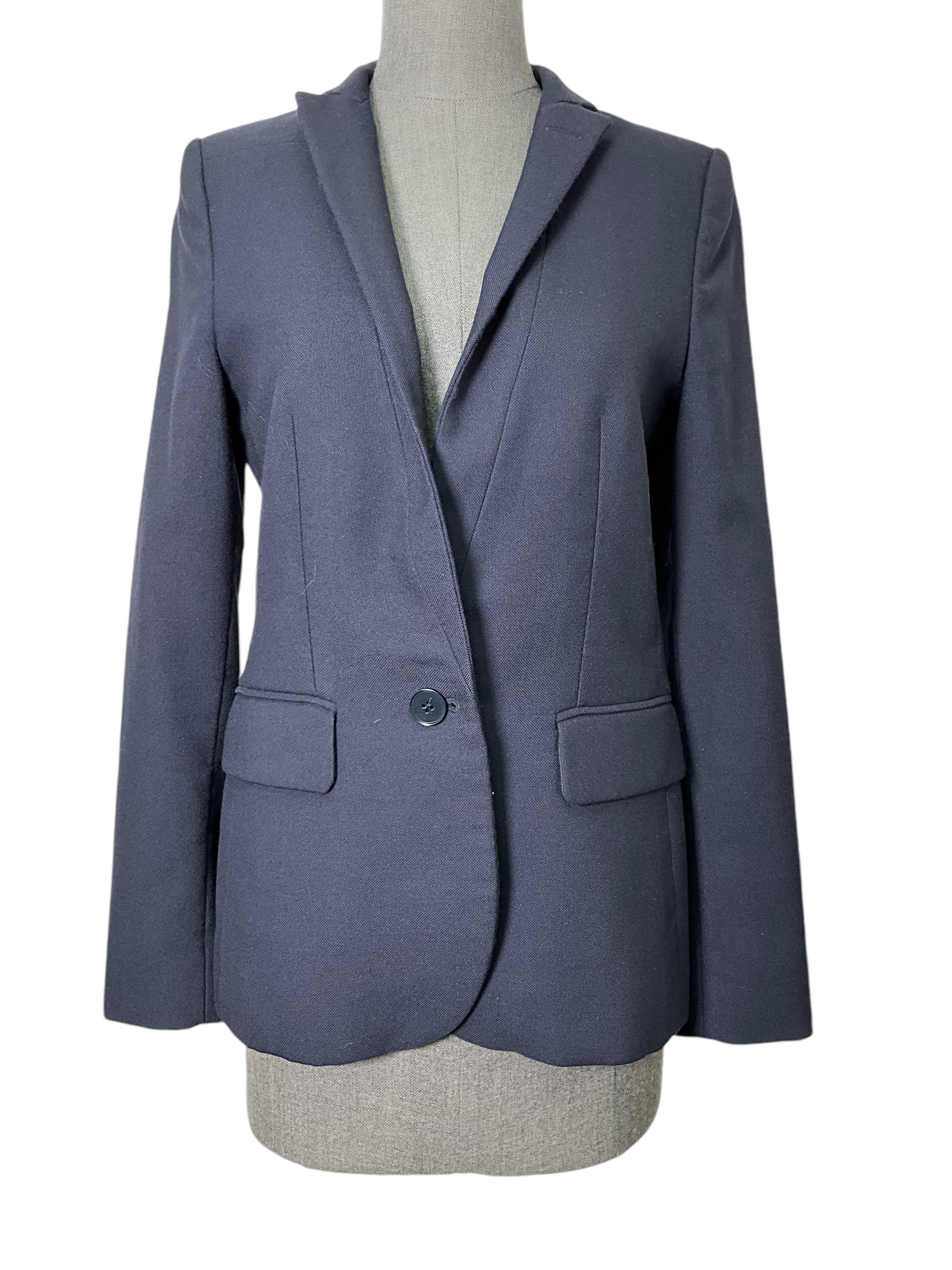 Stella McCartney Women's Fleur Felt Collar Wool Blazer Jacket - Size M | Elegant Office Wear & Business Casual Outfits