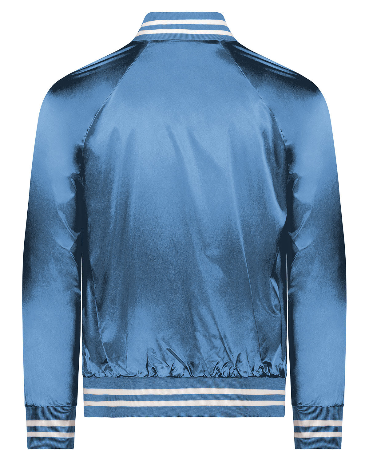 Augusta Sportswear 3610 Unisex Striped Trim Satin Baseball Jacket - Lightweight & Stylish for Baseball Games, Casual Wear & Team Uniforms