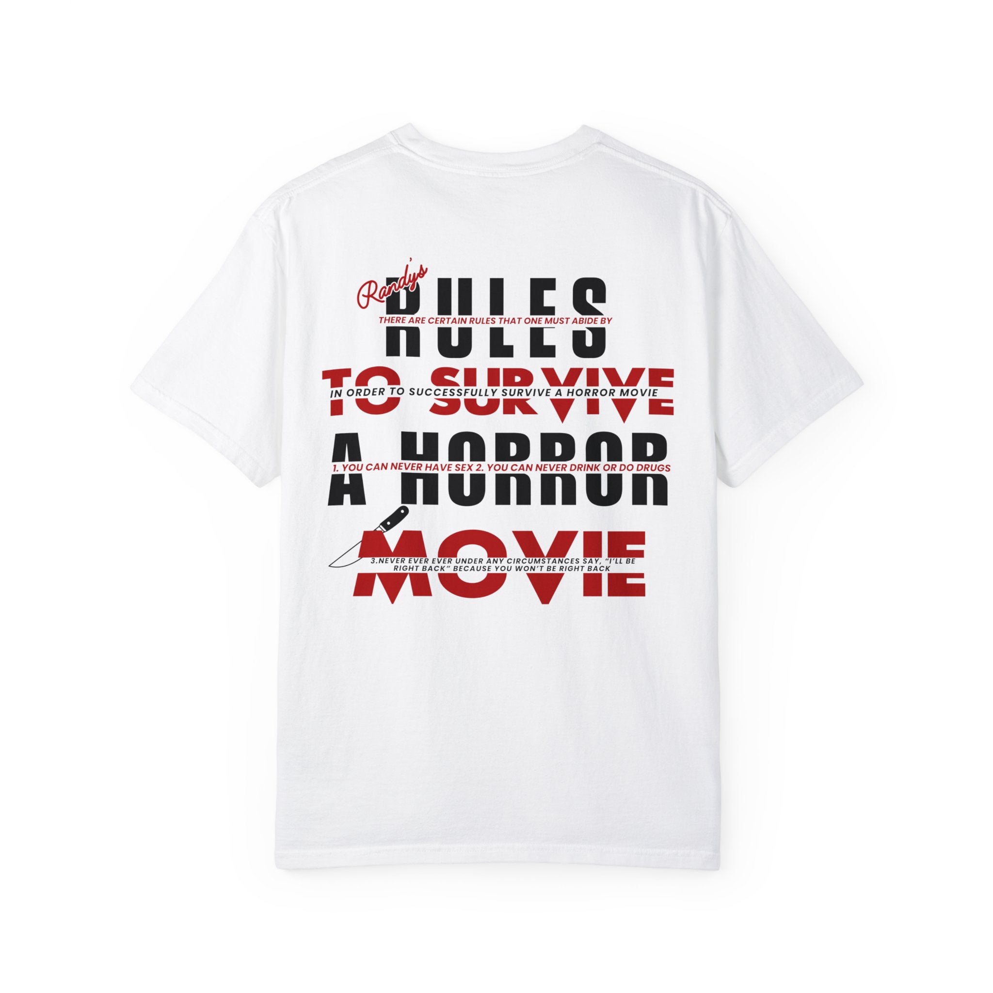 Randy's Rules T-Shirt - Funny Graphic Tee for Men & Women - Casual Cotton Shirt for Everyday Wear, Parties & Gifts