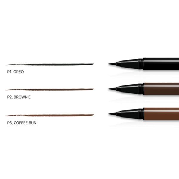 MERZY The First Pen Eyeliner - Waterproof Liquid Eyeliner for Precise Winged Liner & Cat Eye Makeup | Long Lasting & Smudge Proof | Perfect for Daily Use, Parties & Special Occasions