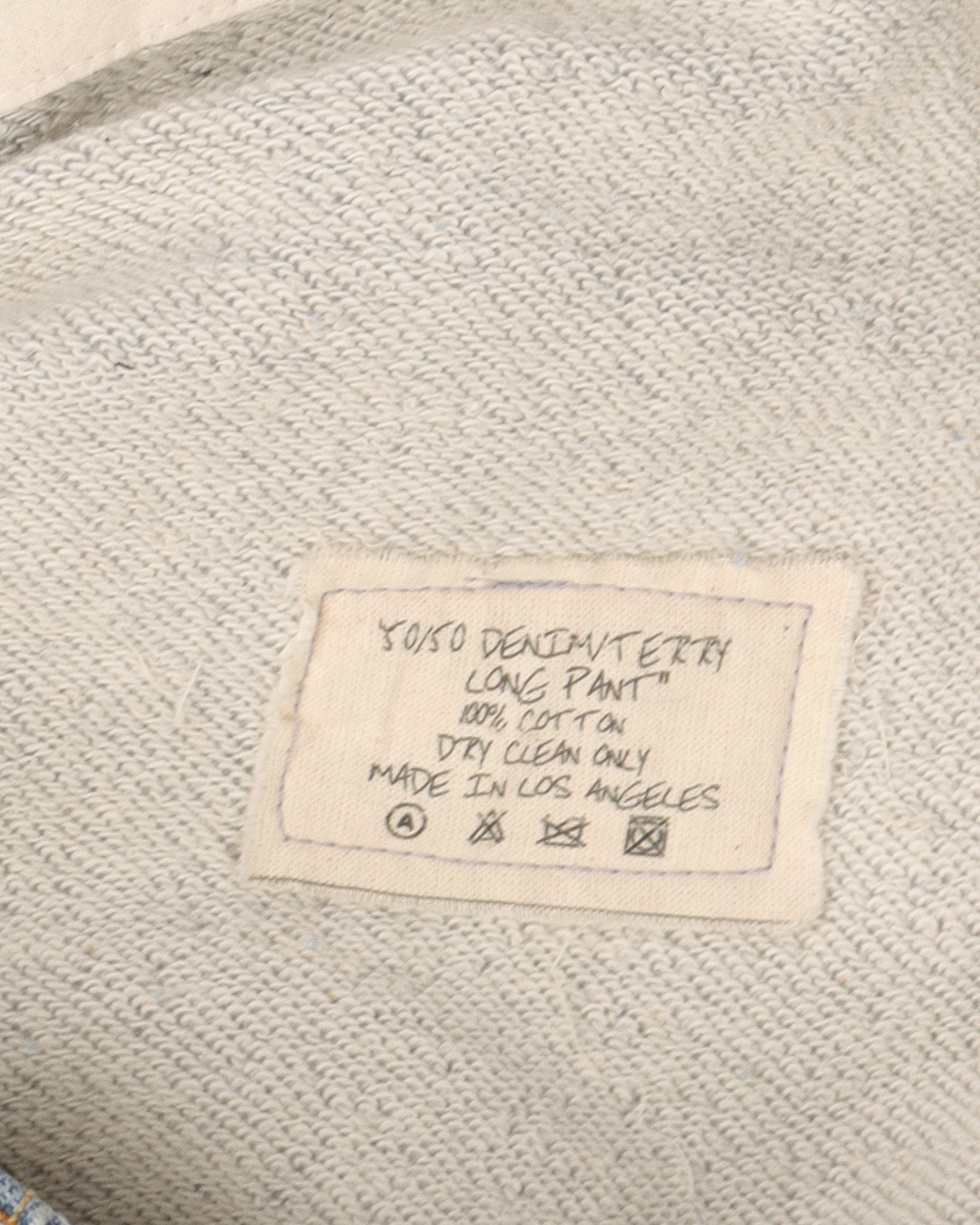 50/50 Denim & Terry Sweatpants for Men - Comfortable Casual Jogger Pants with Elastic Waistband - Perfect for Lounge, Gym, and Everyday Wear