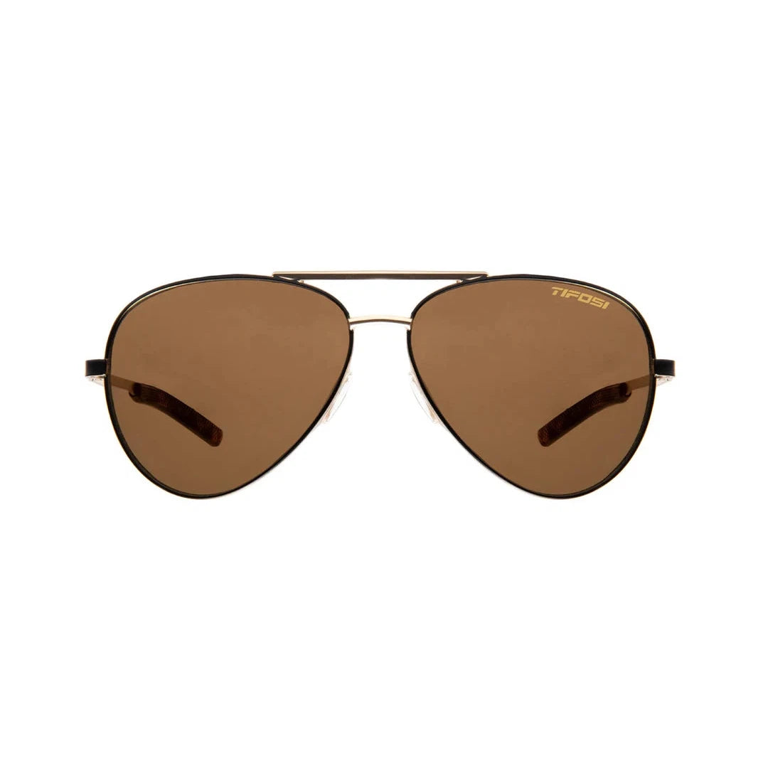 Tifosi Schwae Midnight Gold Sunglasses - Polarized Sports Shades for Running, Cycling & Outdoor Activities