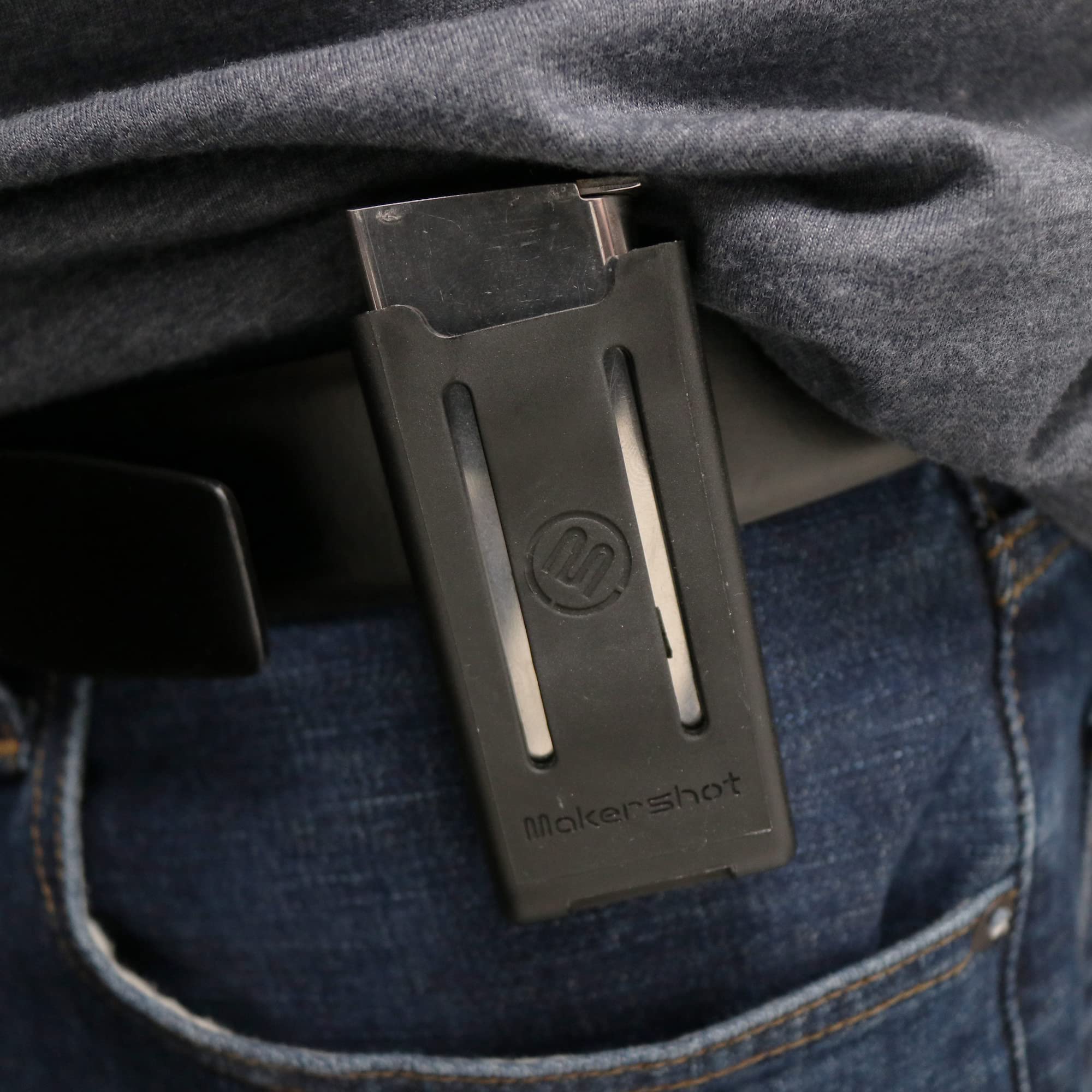 MakerShot Magazine Carrier - Tactical Gun Belt Magazine Holster for Handgun & Pistol | Durable Ammo Storage & Clip Holder | Perfect for Range Shooting, Hunting & Tactical Training