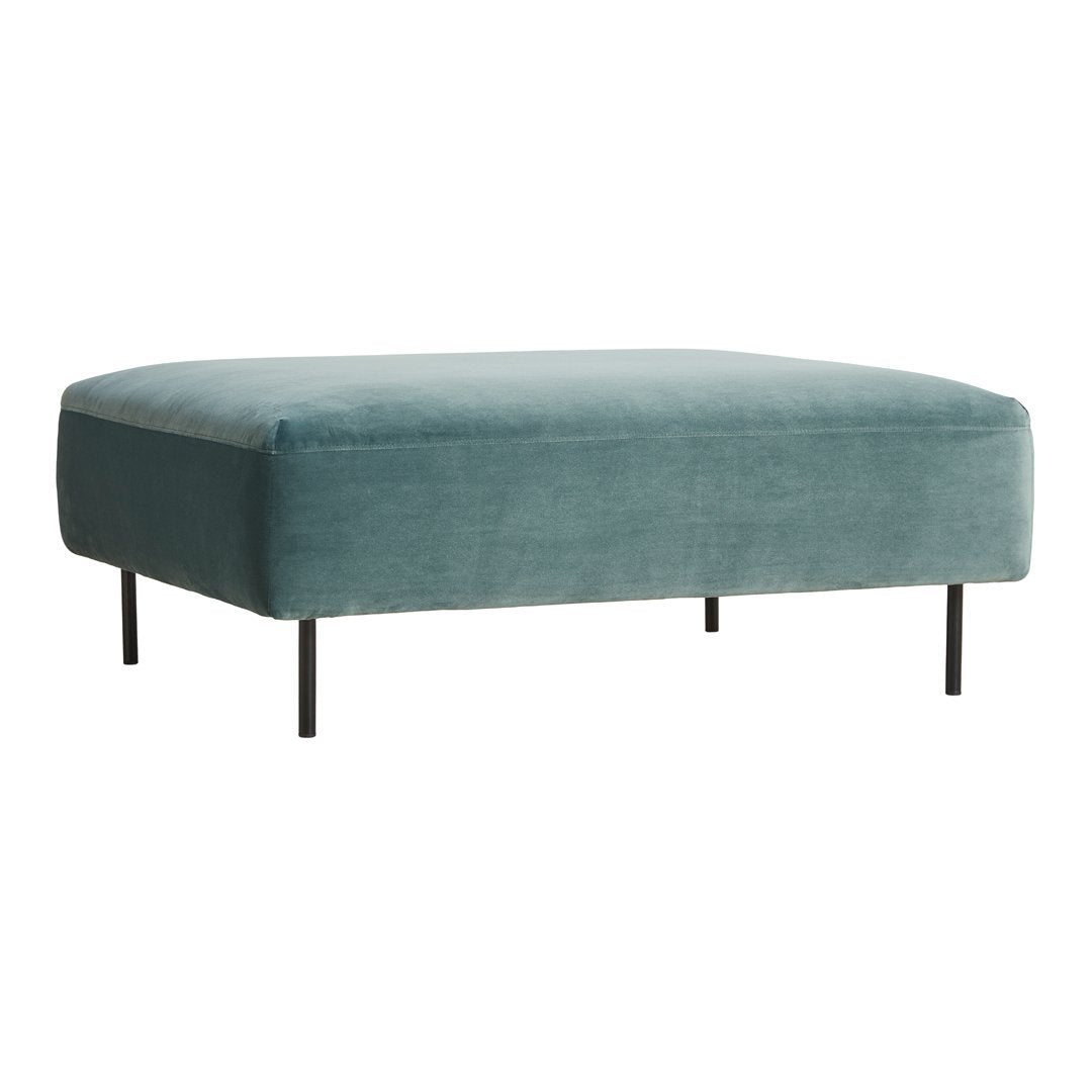 Meike Hard Collar Ottoman - Stylish and Durable Wooden Ottoman for Living Room, Bedroom, or Office Seating