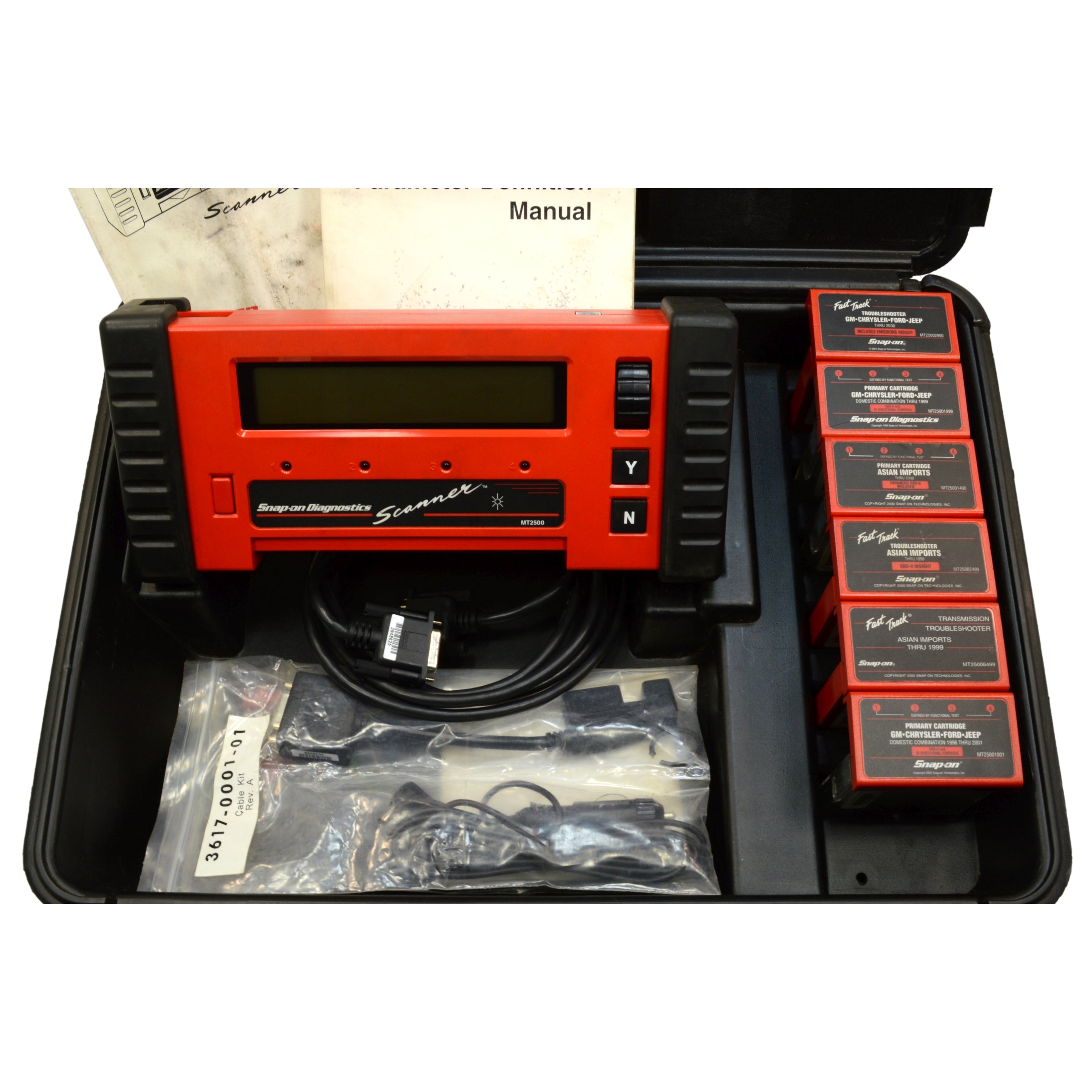 Snap-On MT2500 Diagnostic Scanner Kit - Complete Set with Cartridges & Carrying Case | Perfect for Auto Repair Shops & DIY Car Diagnostics