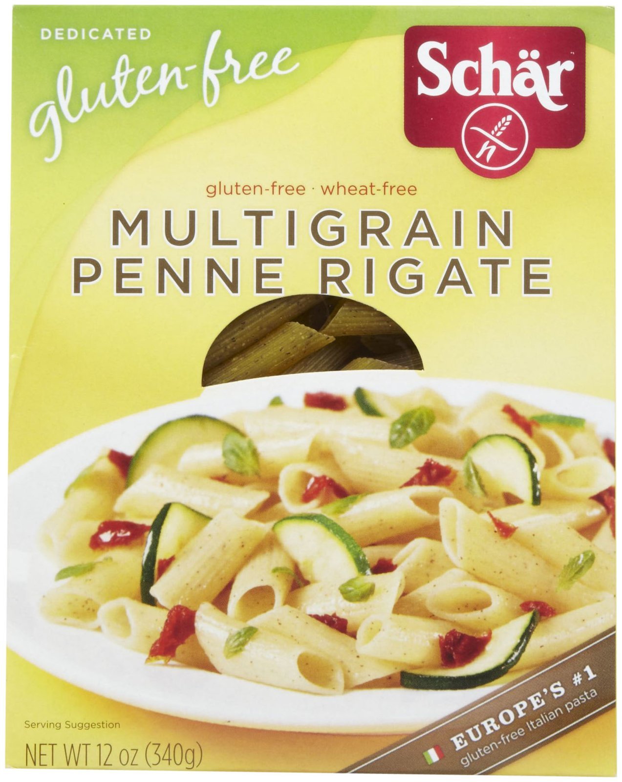 Schar Gluten Free Multigrain Penne Regate Pasta - 12 oz Pack | Certified Gluten-Free Italian Pasta for Healthy Cooking & Family Meals | Perfect for Pasta Salads, Casseroles & Vegan Dishes
