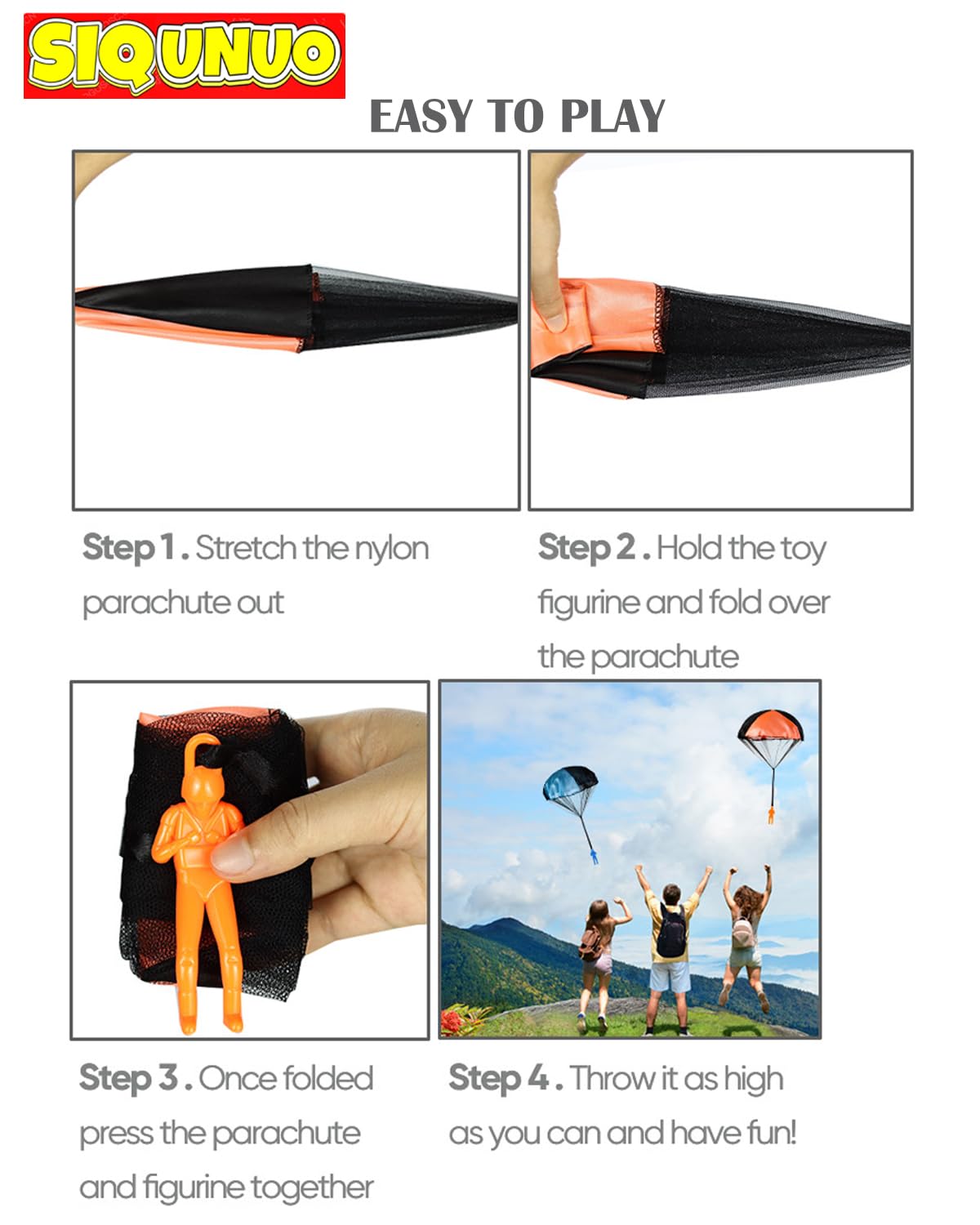 Best 6 Pack Tangle-Free Parachute Toys for Kids Ages 4-12 | Outdoor Play & Birthday Gifts | Fun Party Favors & Holiday Toy List 2024 Top Picks