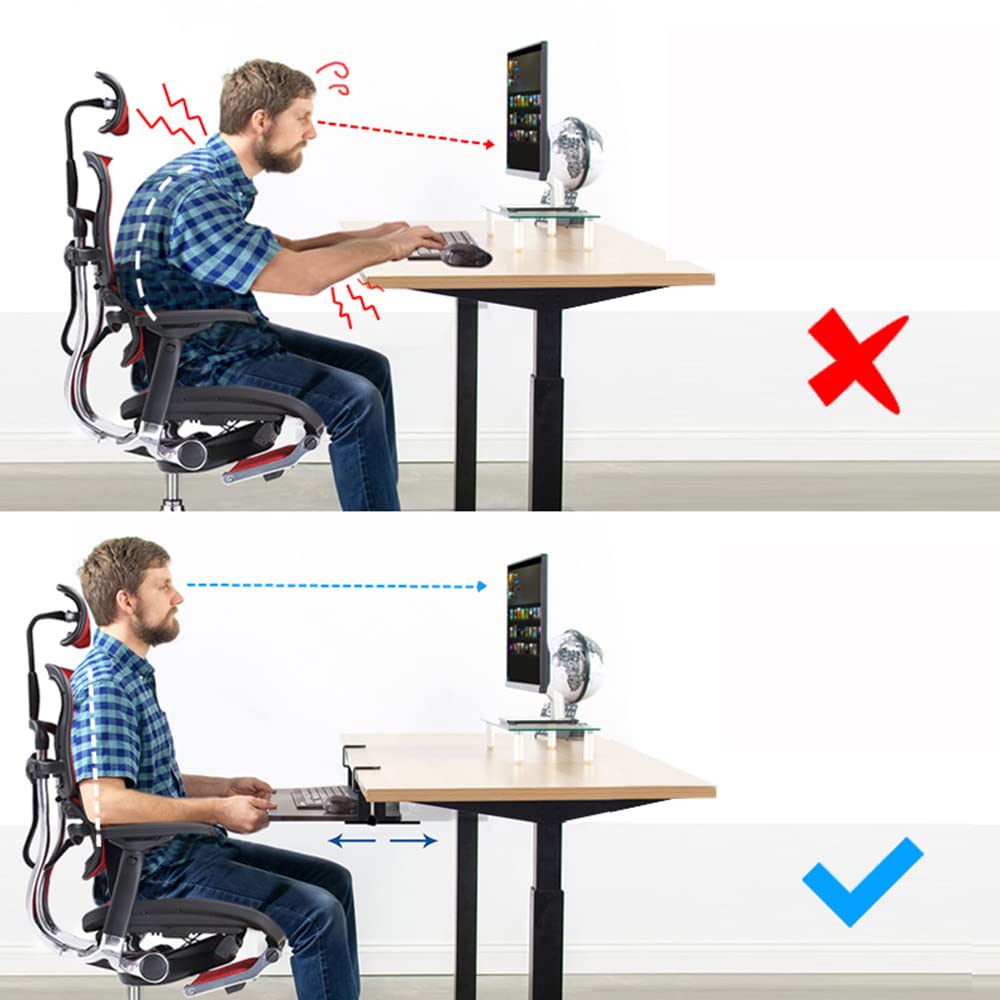 Ergonomic Under Desk Keyboard Tray - 9.4