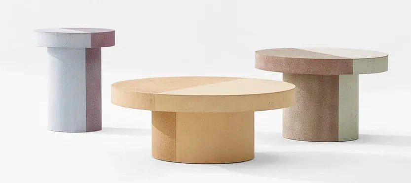 Frari Coffee Table by CIMENTO® - Modern Minimalist Living Room Furniture for Small Spaces - Perfect for Apartments, Condos & Home Decor
