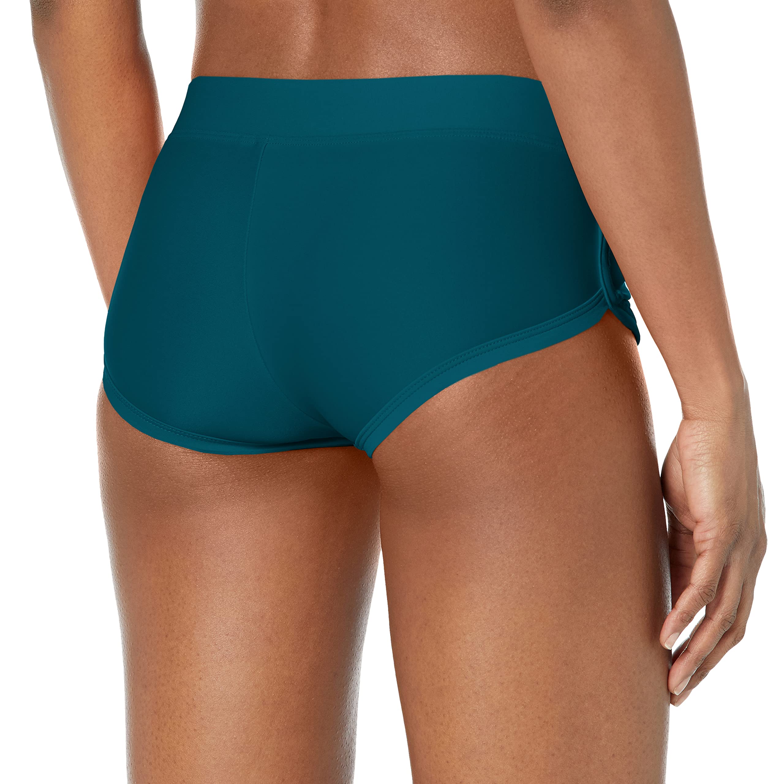 Body Glove Women's Smoothies Sidekick Solid Sporty Bikini Bottom Swimsuit Shorts - Comfortable Swimwear for Beach, Pool & Water Sports