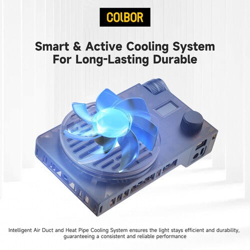 COLBOR W100R Portable RGB LED Monolight - Professional Photography Lighting for Studio, YouTube Videos & Live Streaming - Compact & Powerful Continuous Light for Content Creators