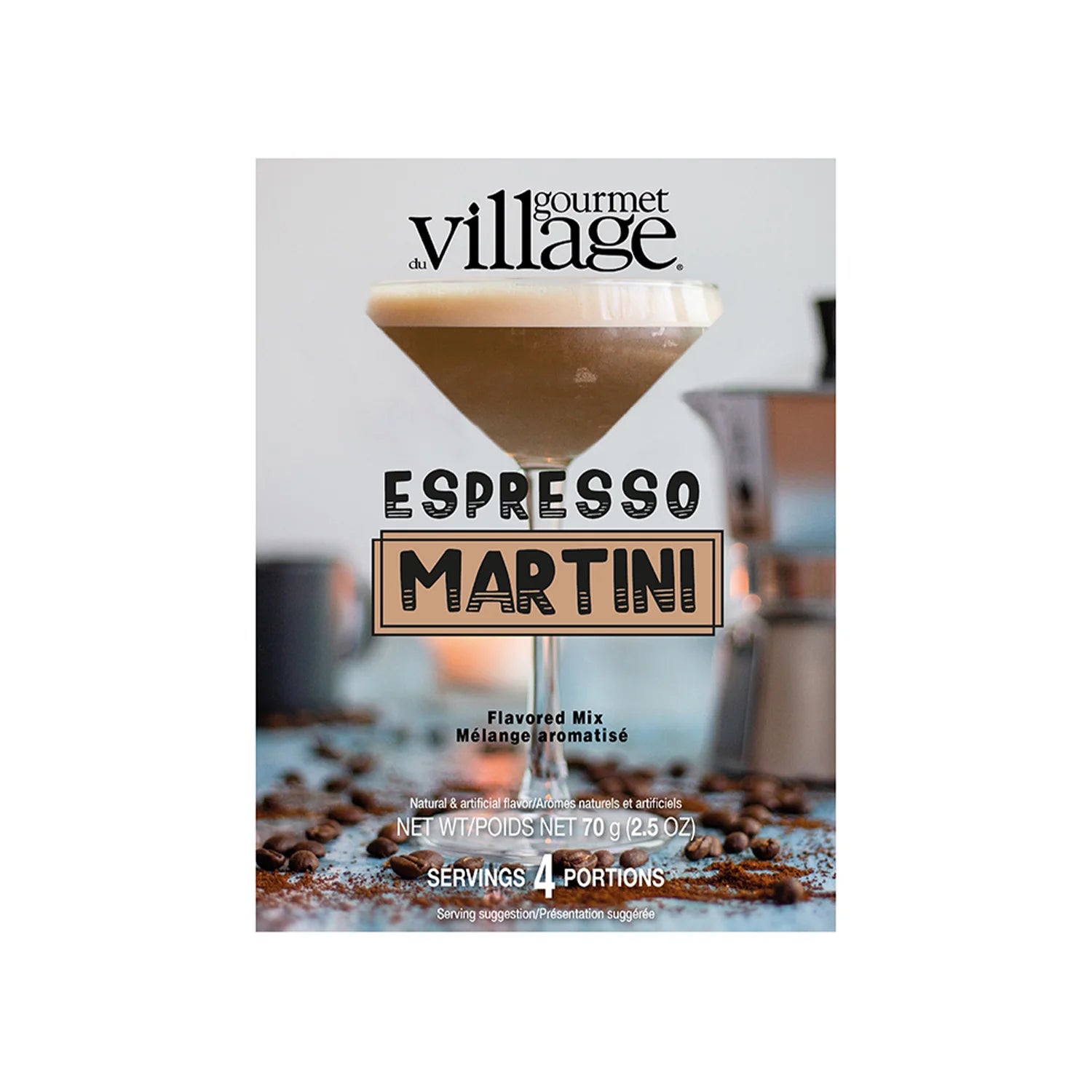 Gourmet Du Village Espresso Martini Mix - Premium Cocktail Mix for Coffee Lovers - Perfect for Parties, Date Nights & Home Bars