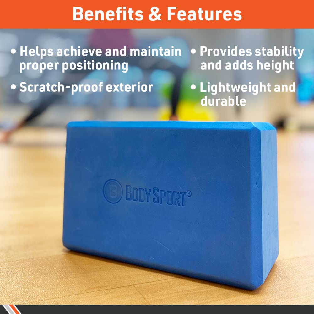 Premium Yoga Blocks for Stability & Support - Non-Slip EVA Foam Yoga Bricks for Beginners & Advanced Practice - Ideal for Yoga, Pilates, Stretching & Meditation at Home or Studio