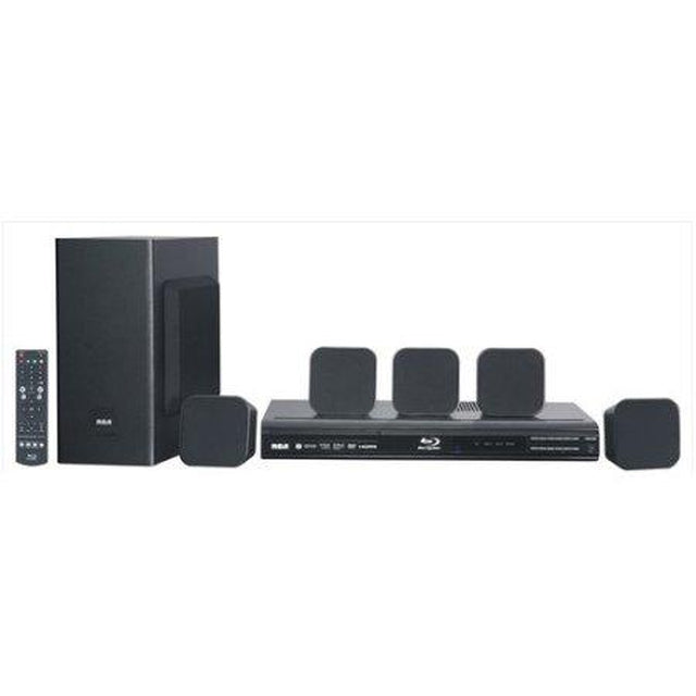 RCA RTB10323LW 5.1 Channel Home Theater System with Blu-ray Player - Perfect for Movie Nights & Entertainment Rooms