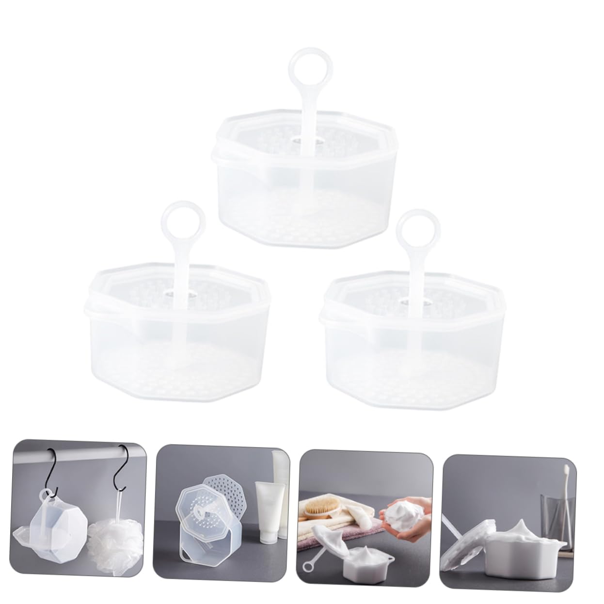 iPetboom 3-Piece Facial Cleansing Bubble Cup Set - Foam Maker for Deep Pore Cleansing, Milk Dispenser Tool for Skincare Routine | Perfect for Spa, Home Facial & Daily Skincare Regimen