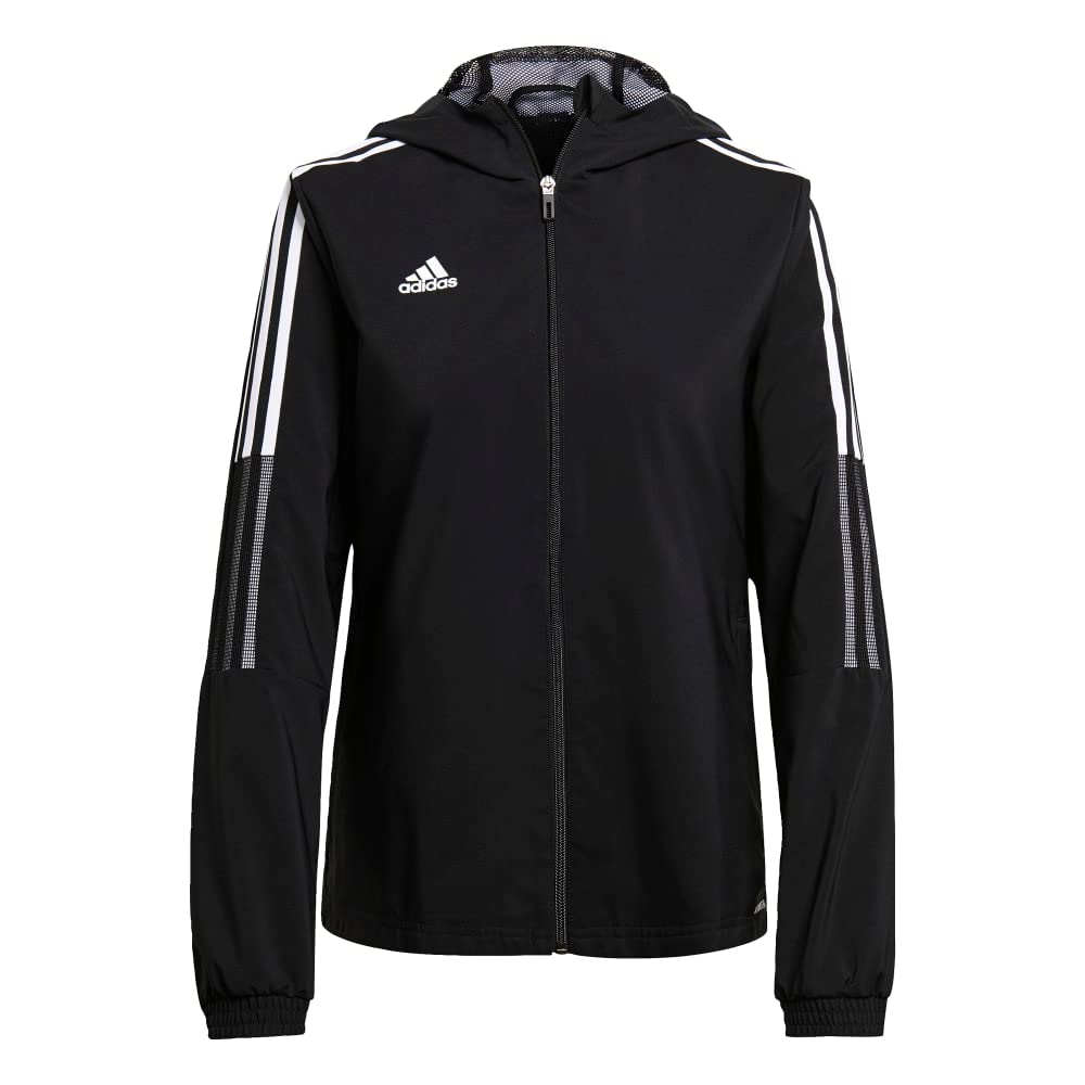 Adidas Women's Tiro 21 Windbreaker Jacket - Lightweight Water-Resistant Running Jacket for Outdoor Sports & Casual Wear