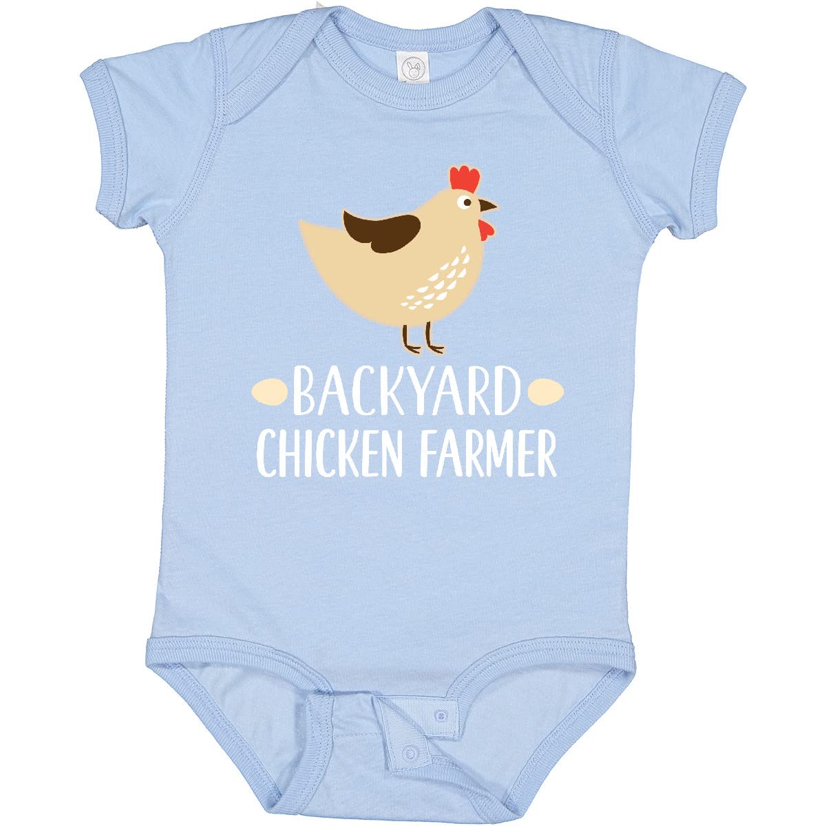 Inktastic Backyard Chicken Farmer Baby Bodysuit - Cute Farm Animal Onesie for Infants & Toddlers - Perfect for Farm Visits, Family Photos & Playtime