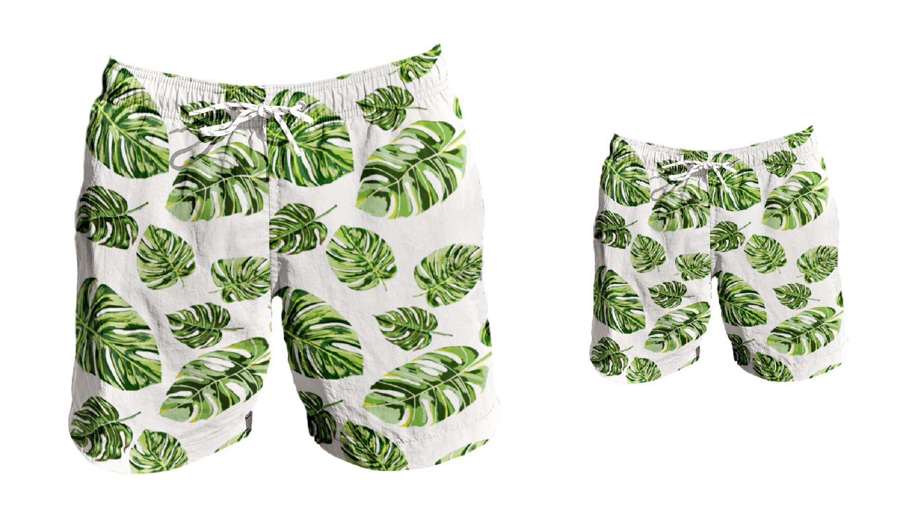 Father & Son Matching Swim Trunks - Quick Dry Swim Shorts for Beach, Pool & Summer Vacations - Family Swimwear for Fun Water Activities