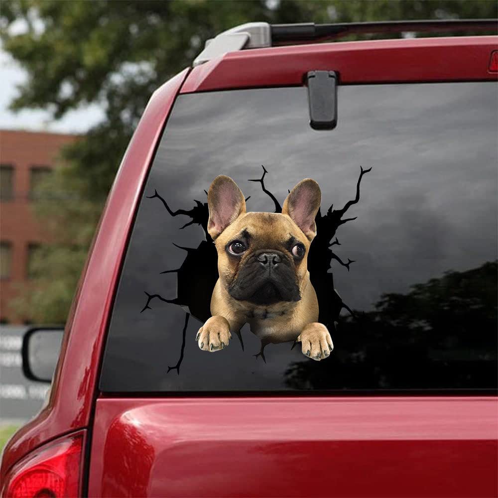French Bulldog Car Sticker - Vinyl Decal for Dog Lovers & Car Decor