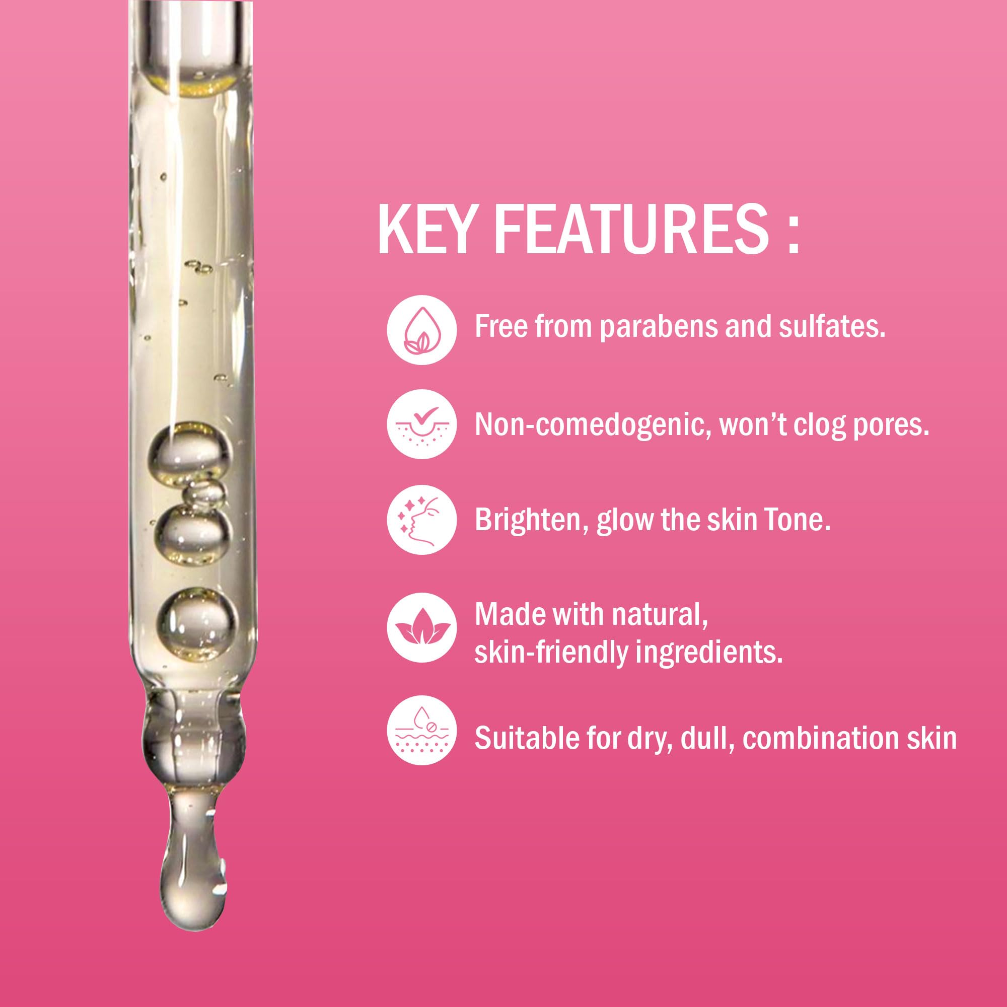 7 Days Face Glow Skin Brightening Face Oil - 30ml Vitamin C Serum for Glowing, Dull & Damaged Skin Repair | Hydrating Facial Treatment for Day & Night Use | Perfect for Dry Skin & Anti-Aging Care