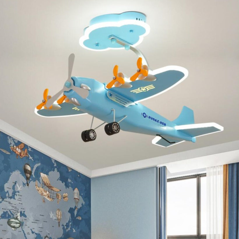 Air Force One Airplane Ceiling Light for Kids Room - LED Night Light for Children's Bedroom & Nursery Decor - Perfect for Themed Bedrooms & Playrooms