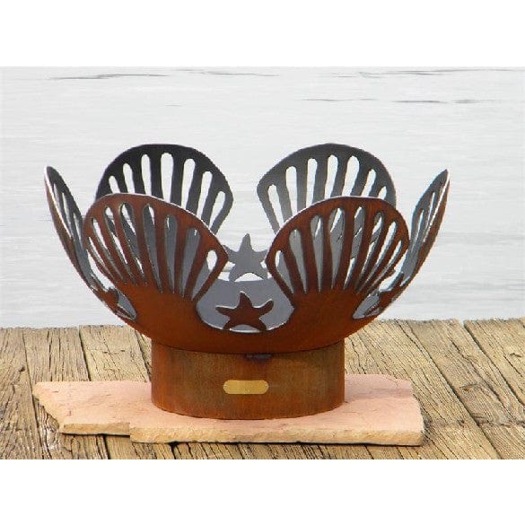 Barefoot Beach Wood Burning Fire Pit Art - Outdoor Patio & Backyard Fireplace for Camping, Beach, and Garden Gatherings