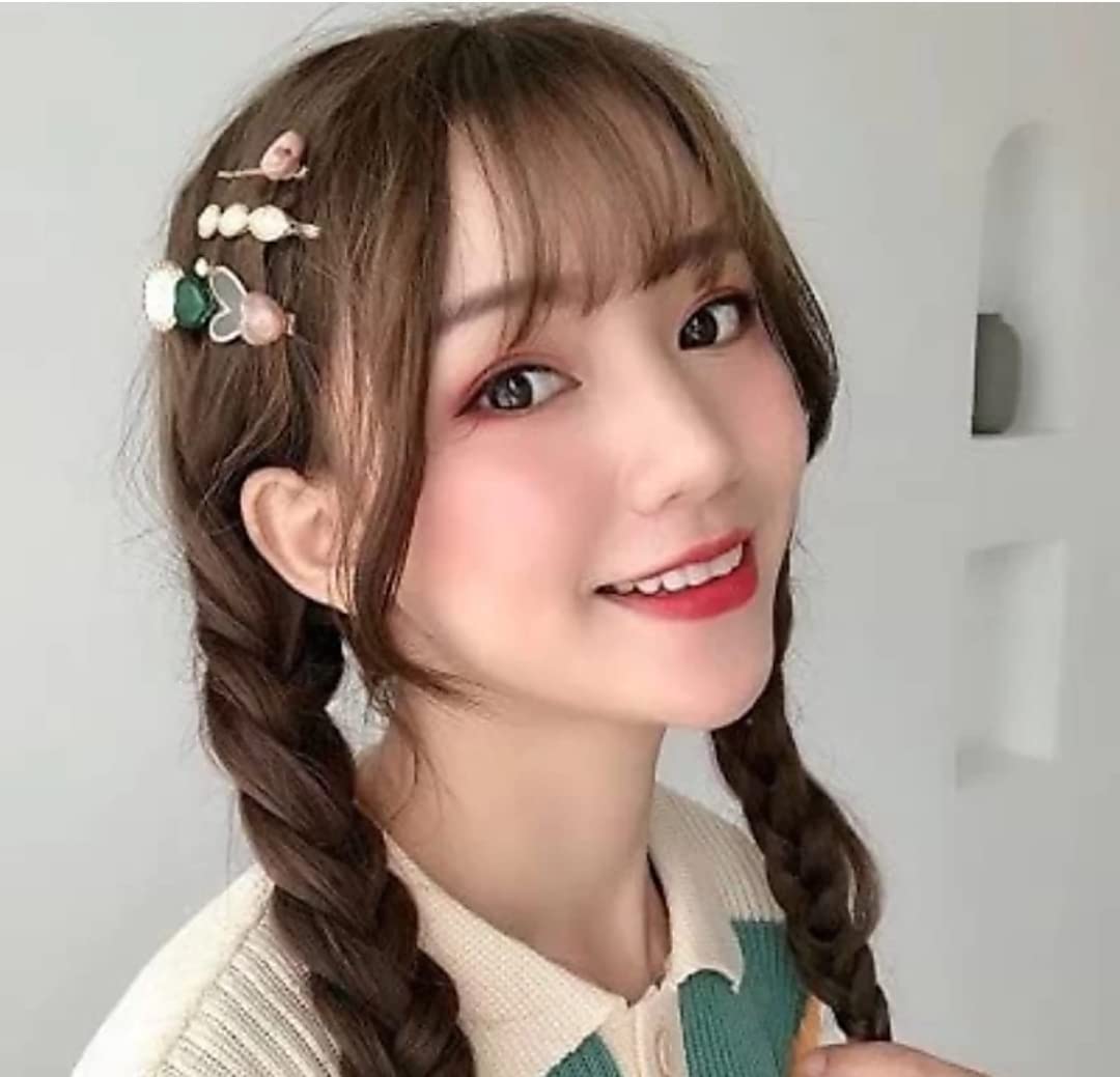 Stylish Metal Hair Clips for Women - Geometric Hollow Barrettes with Pearl Accents | Korean Fashion Hairpins for Everyday Wear, Parties & Weddings