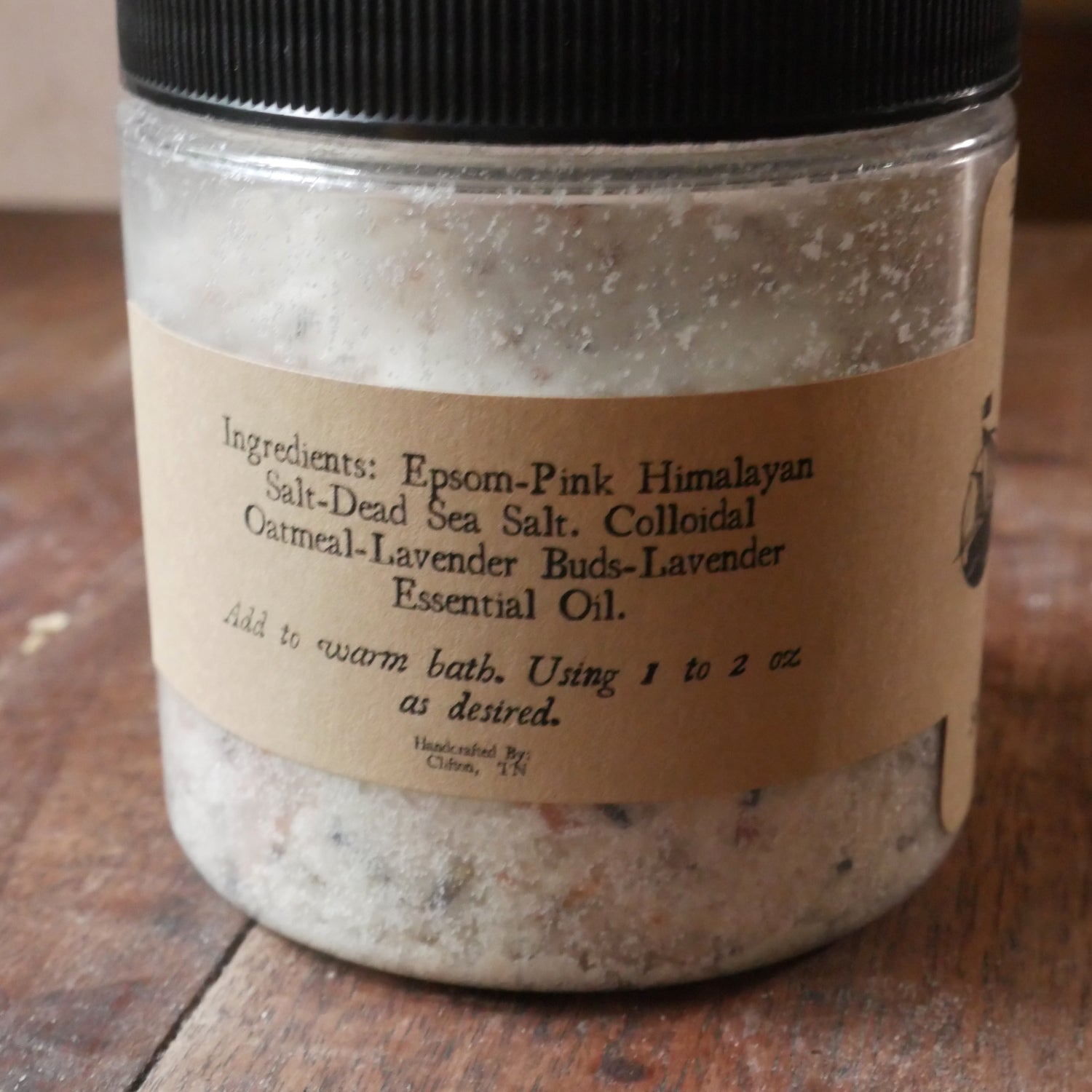 Organic Lavender & Oatmeal Bath Salt Soak - Relaxing Muscle Relief & Stress Relief for Spa, Self Care & Gift Giving
