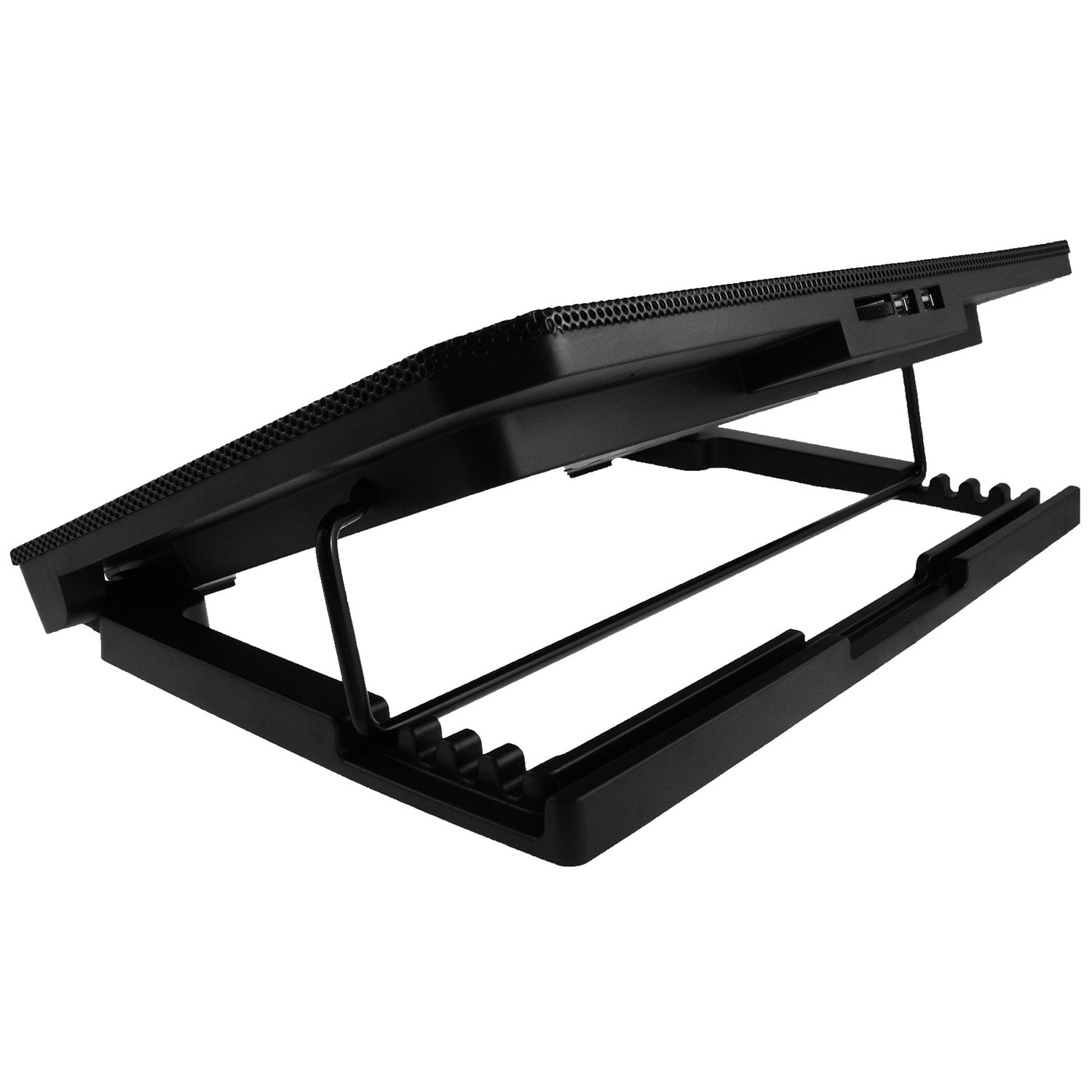 AABCOOLING NC74 Laptop Cooling Pad with 125mm Fan - Adjustable Tilt, Blue LED Backlight, Ultra Quiet Cooling Stand for Laptops 15-17 Inch | Perfect for Gaming, Office Work & Home Use