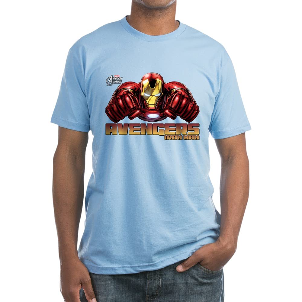 Iron Man Fists Graphic Fitted T-Shirt for Men - Superhero Comic Book Style Tee - Perfect for Cosplay, Comic Con & Marvel Fan Gifts