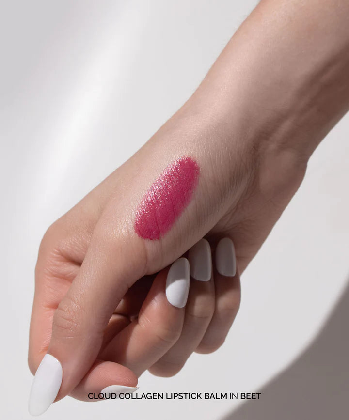 Cloud Collagen Lipstick & Cheek Balm - Hydrating Tint for Lips & Cheeks | Vegan, Cruelty-Free Makeup | Perfect for Everyday Wear & Special Occasions