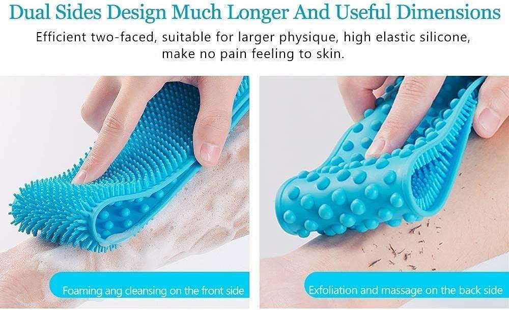 Exfoliating Body Scrubber Belt - Back Scrubber Shower Brush for Dead Skin Removal - Perfect for Shower, Bath & Spa Relaxation