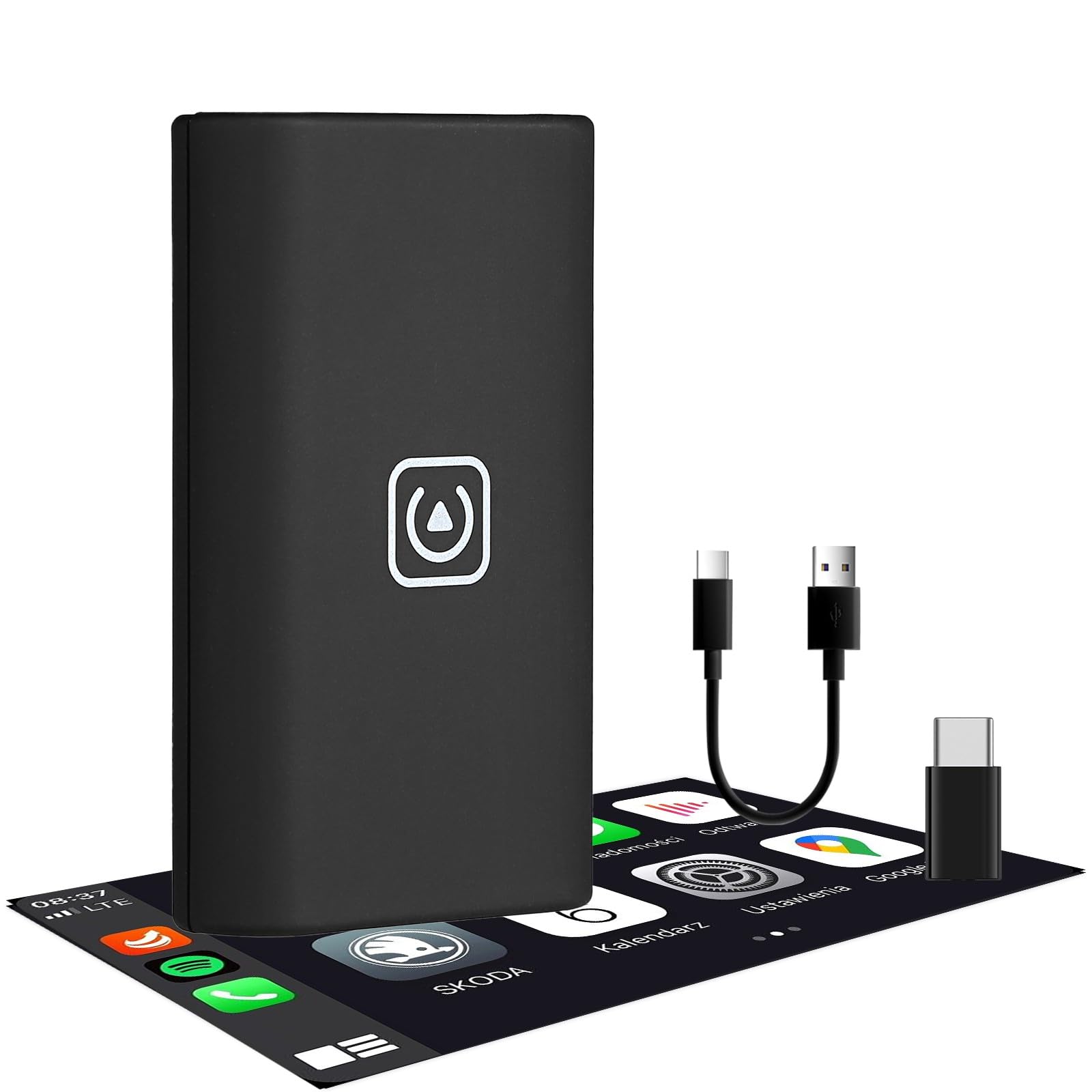 Wireless CarPlay Adapter for iPhone - Plug & Play Auto Connect, No Delay CarPlay Dongle for Cars 2016+ & iOS 10+ (Black) | Seamless iPhone Integration for Safer Driving & Hands-Free Navigation