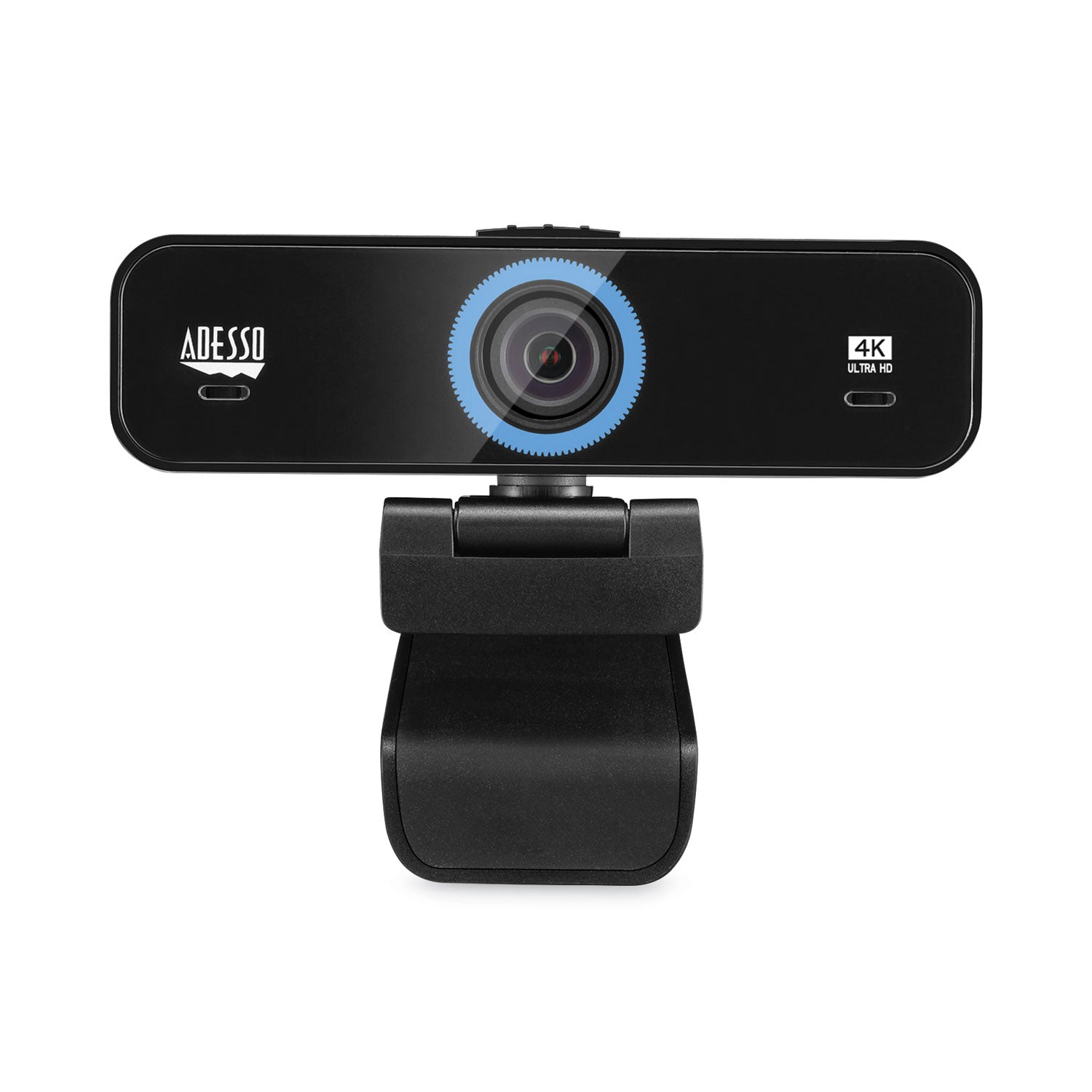 Adesso Cybertrack K4 4K Ultra HD Webcam - 3840x2160 Resolution, Black - Perfect for Video Conferencing, Streaming & Online Classes